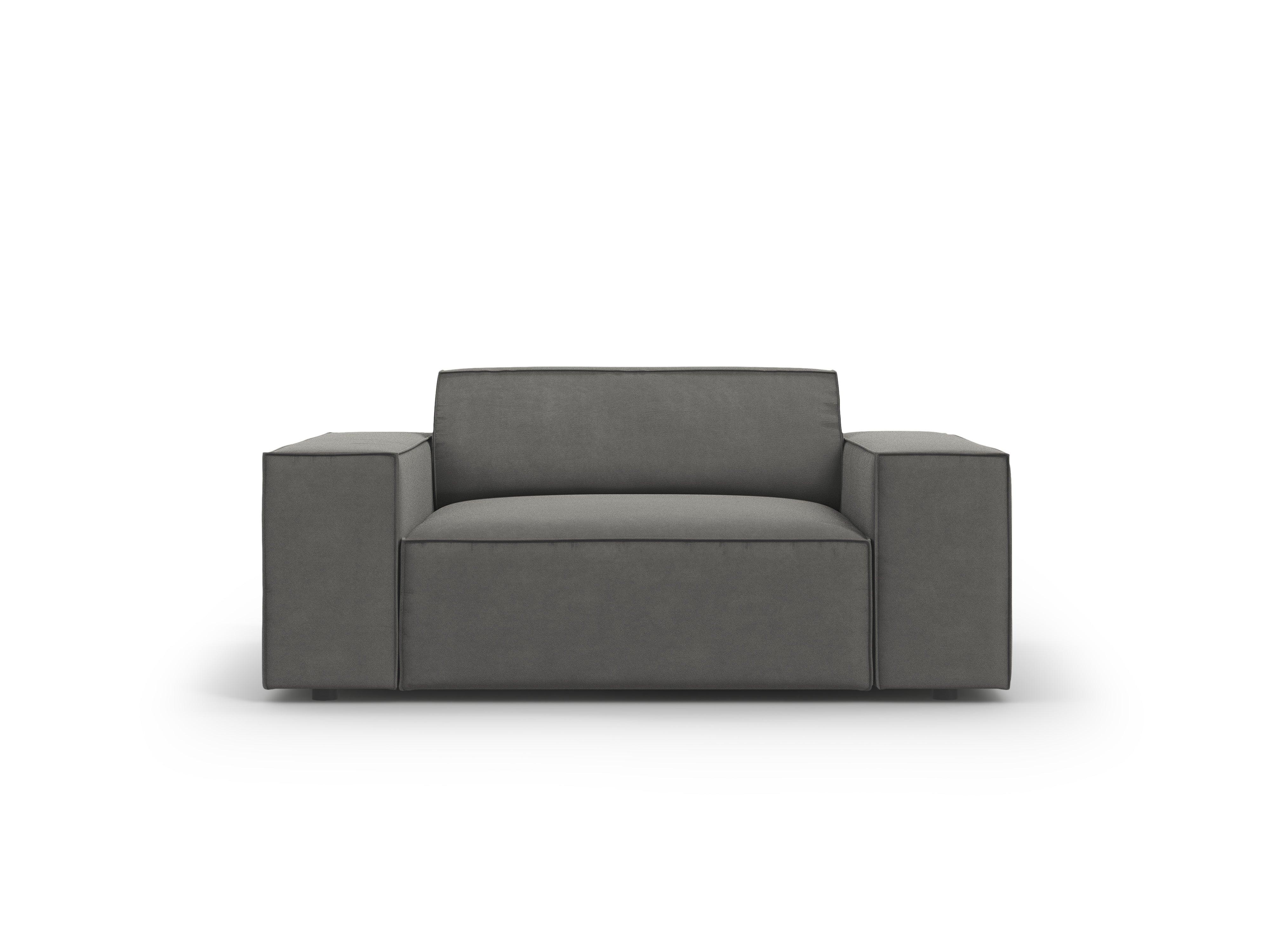 Fotel aksamitny JODIE jasnoszary Micadoni Eye on Design