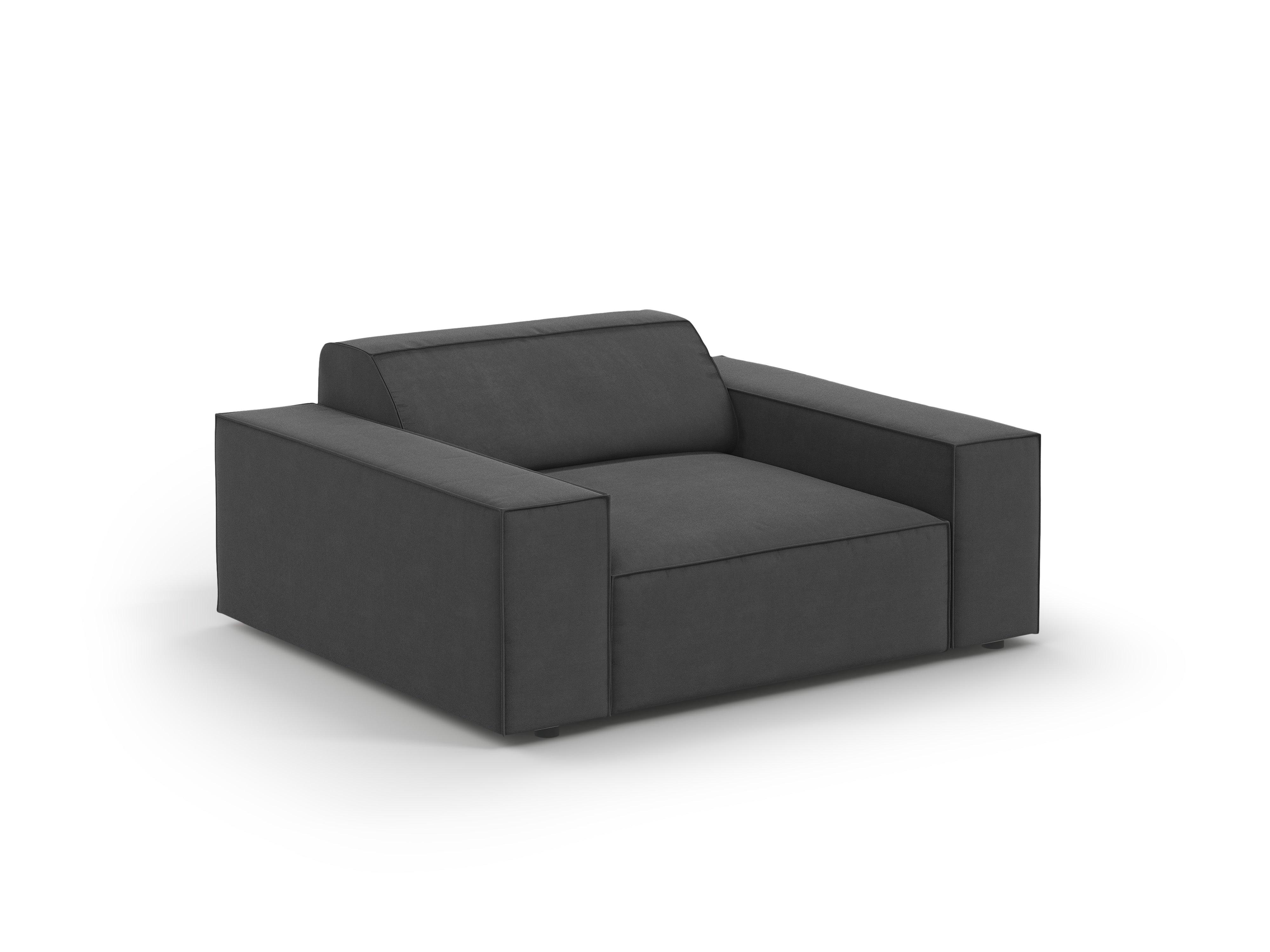 Fotel aksamitny JODIE ciemnoszary Micadoni Eye on Design