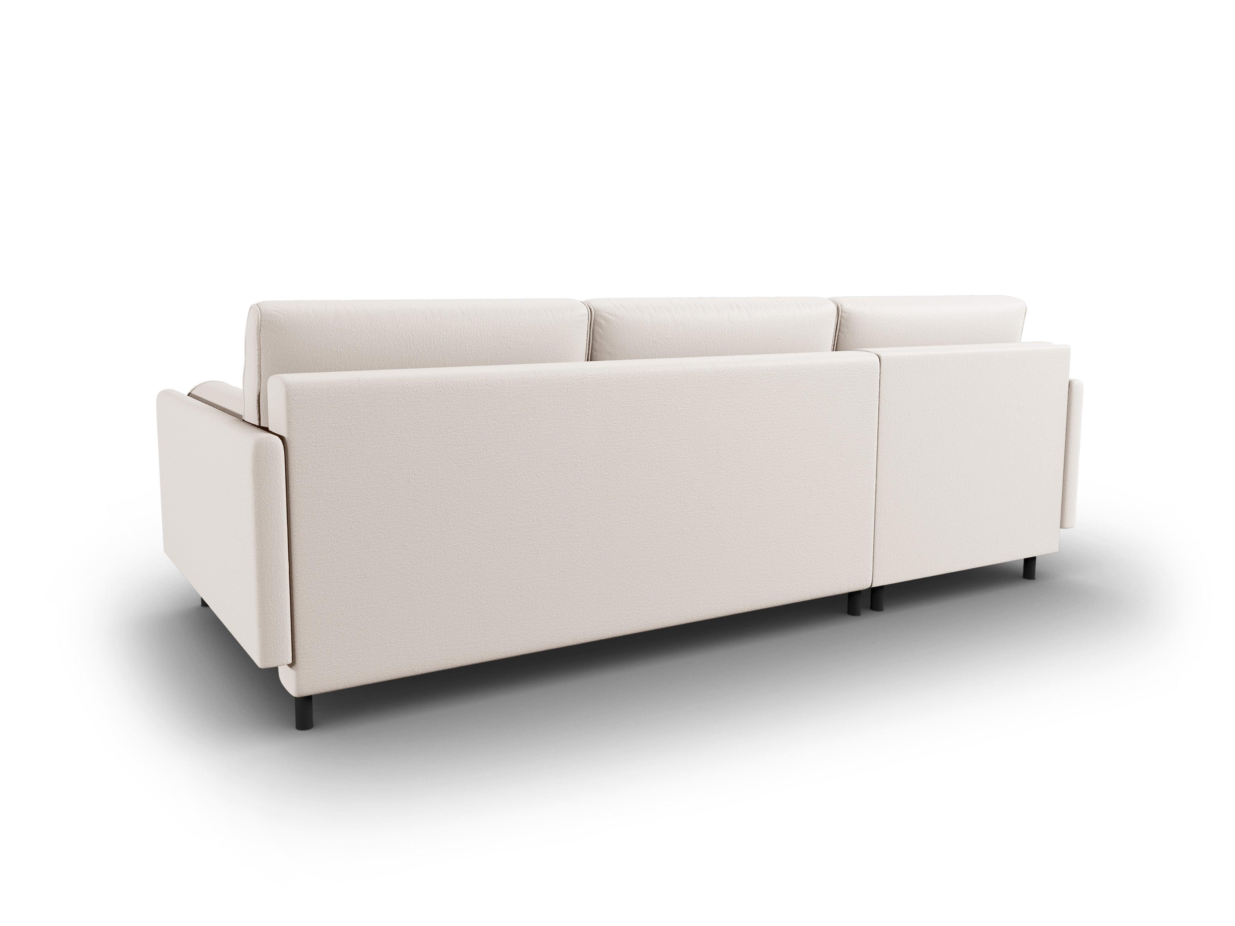 Narożnik lewostronny z funkcją spania SCOTT jasnobeżowy Micadoni Eye on Design