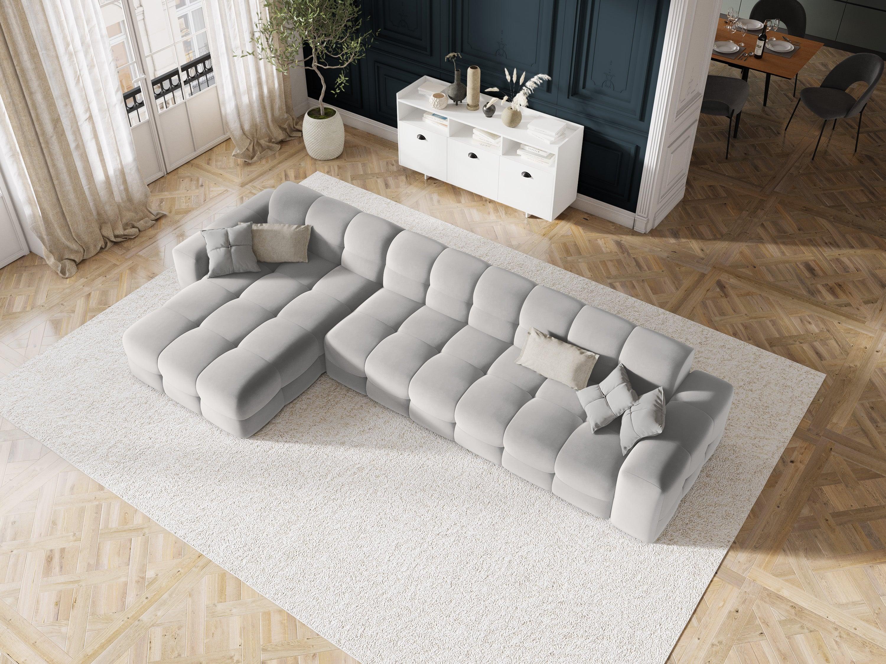 Narożnik lewostronny 5-osobowy KENDAL jasnoszary Micadoni Eye on Design