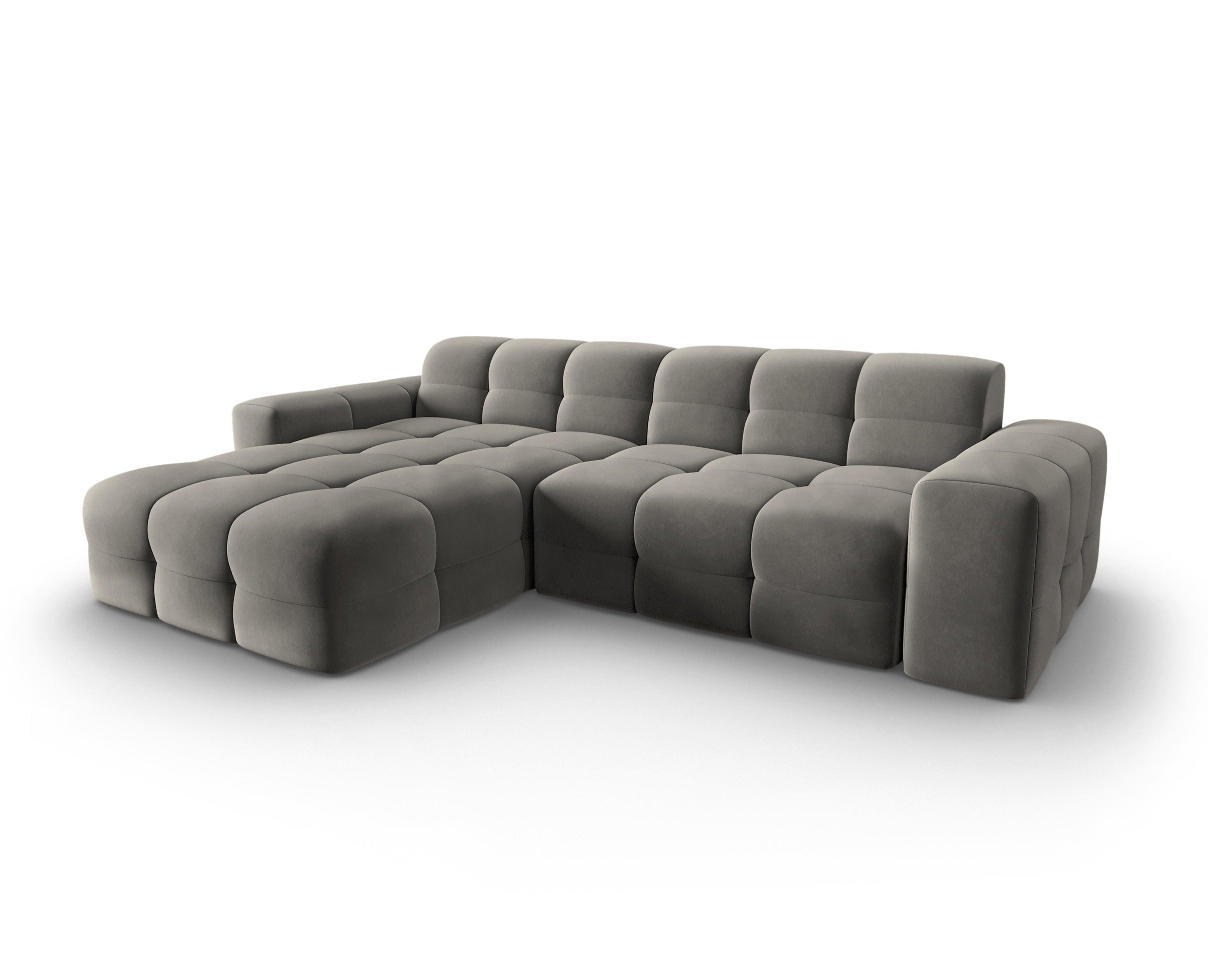 Narożnik lewostronny 4-osobowy KENDAL szary Micadoni Eye on Design