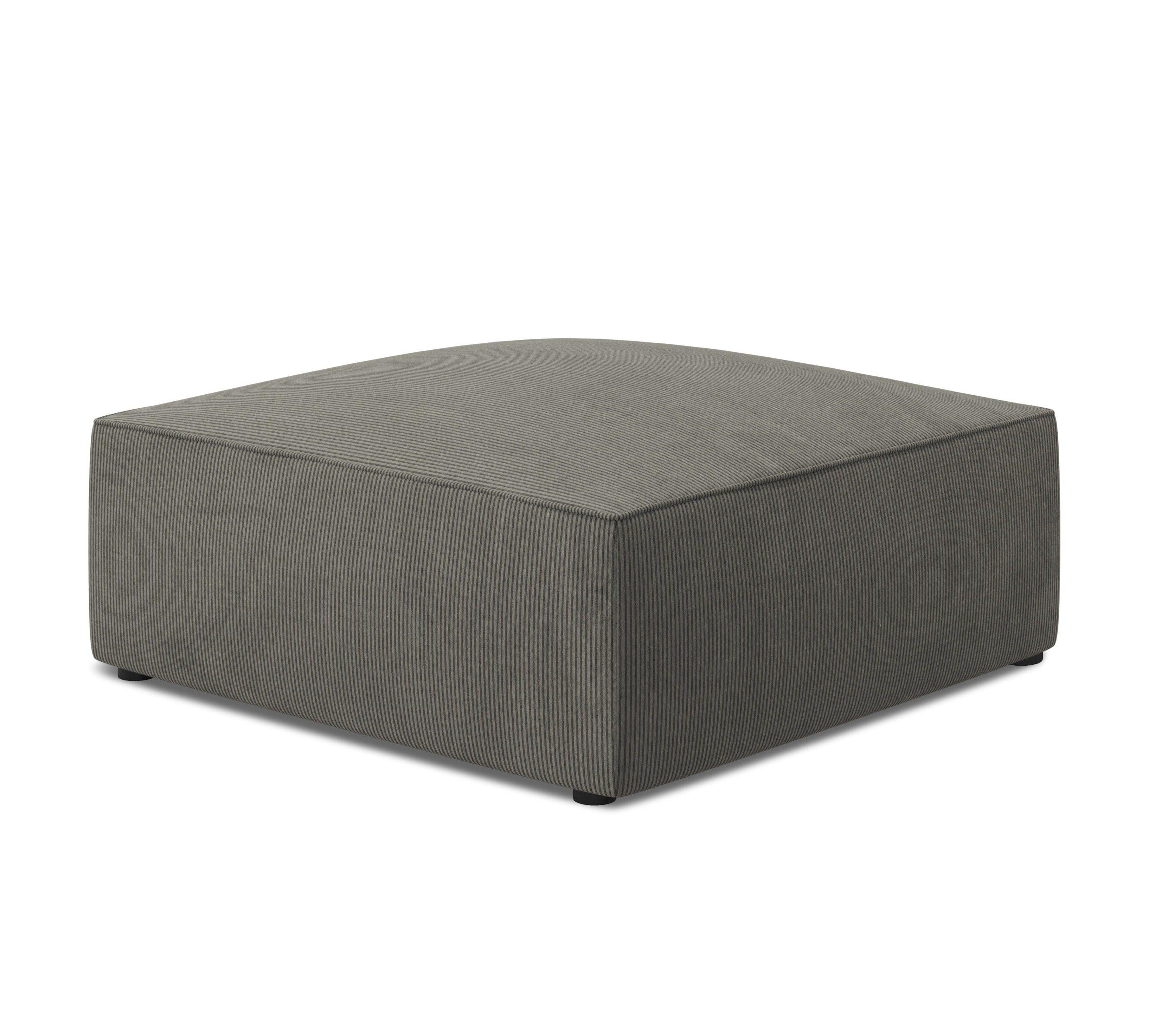 Puf sztruksowy RUBY jasnoszary Micadoni Eye on Design