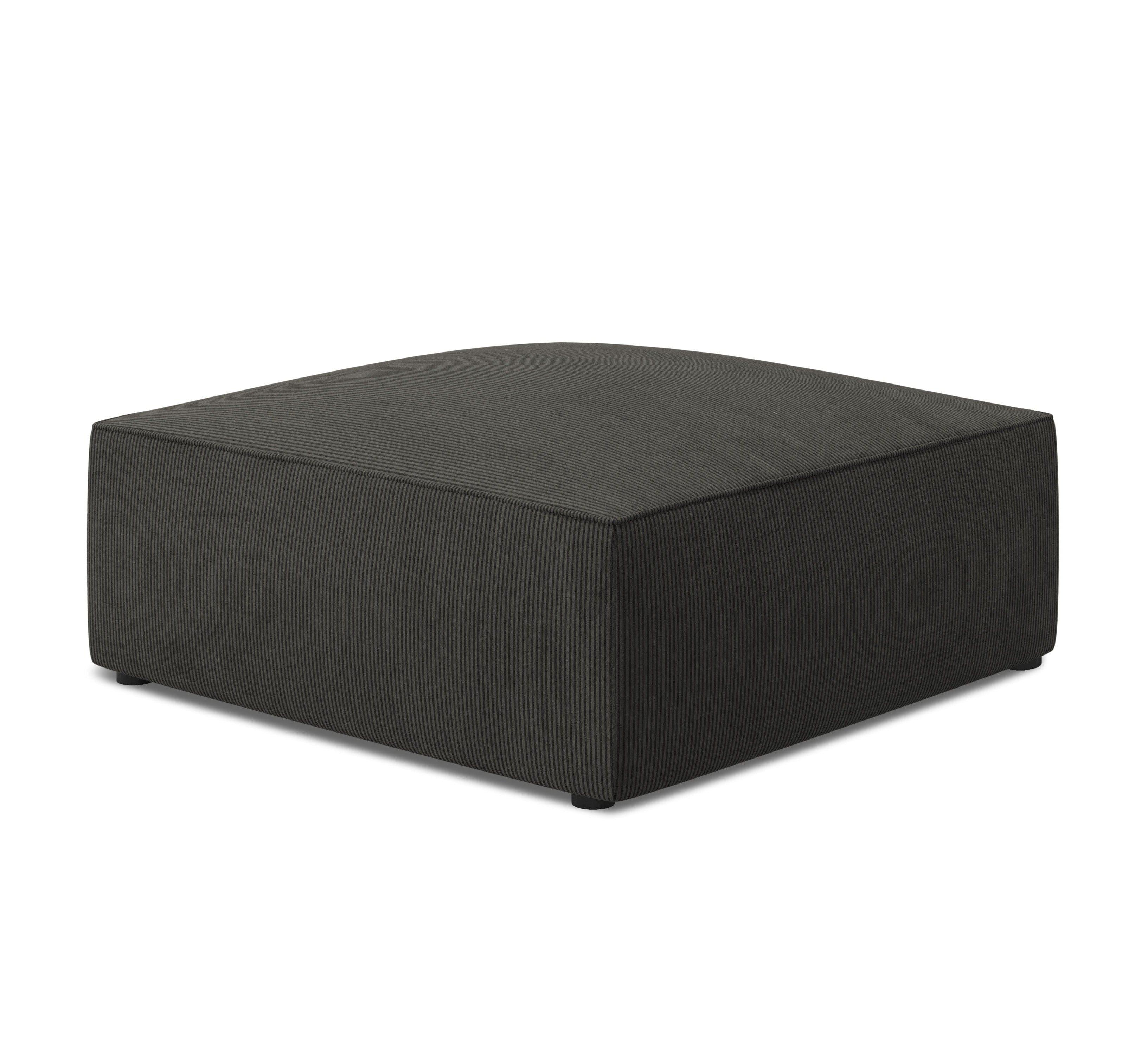 Puf sztruksowy RUBY ciemnoszary Micadoni Eye on Design