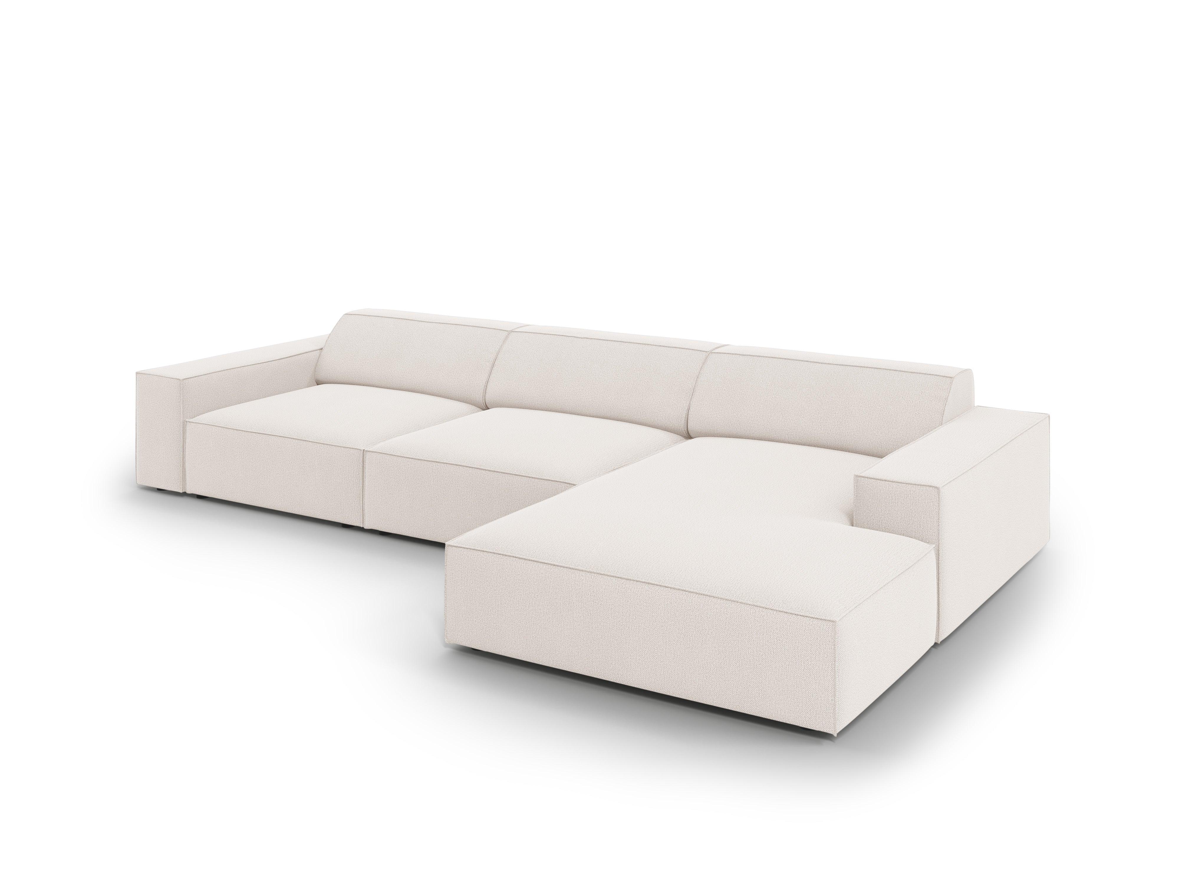 Narożnik prawostronny 4-osobowy JODIE jasnobeżowy Micadoni Eye on Design