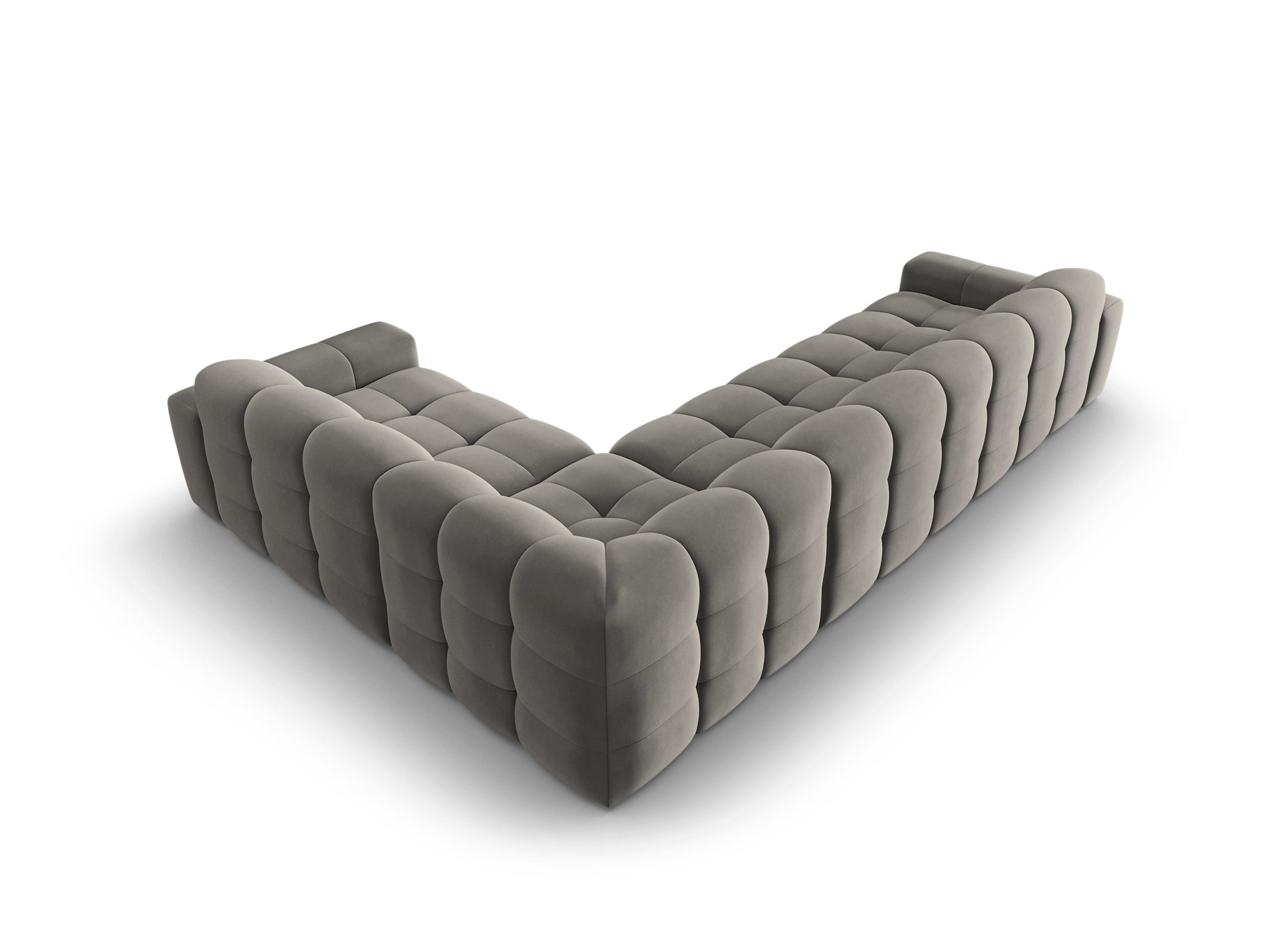 Narożnik prawostronny 6-osobowy KENDAL szary Micadoni Eye on Design