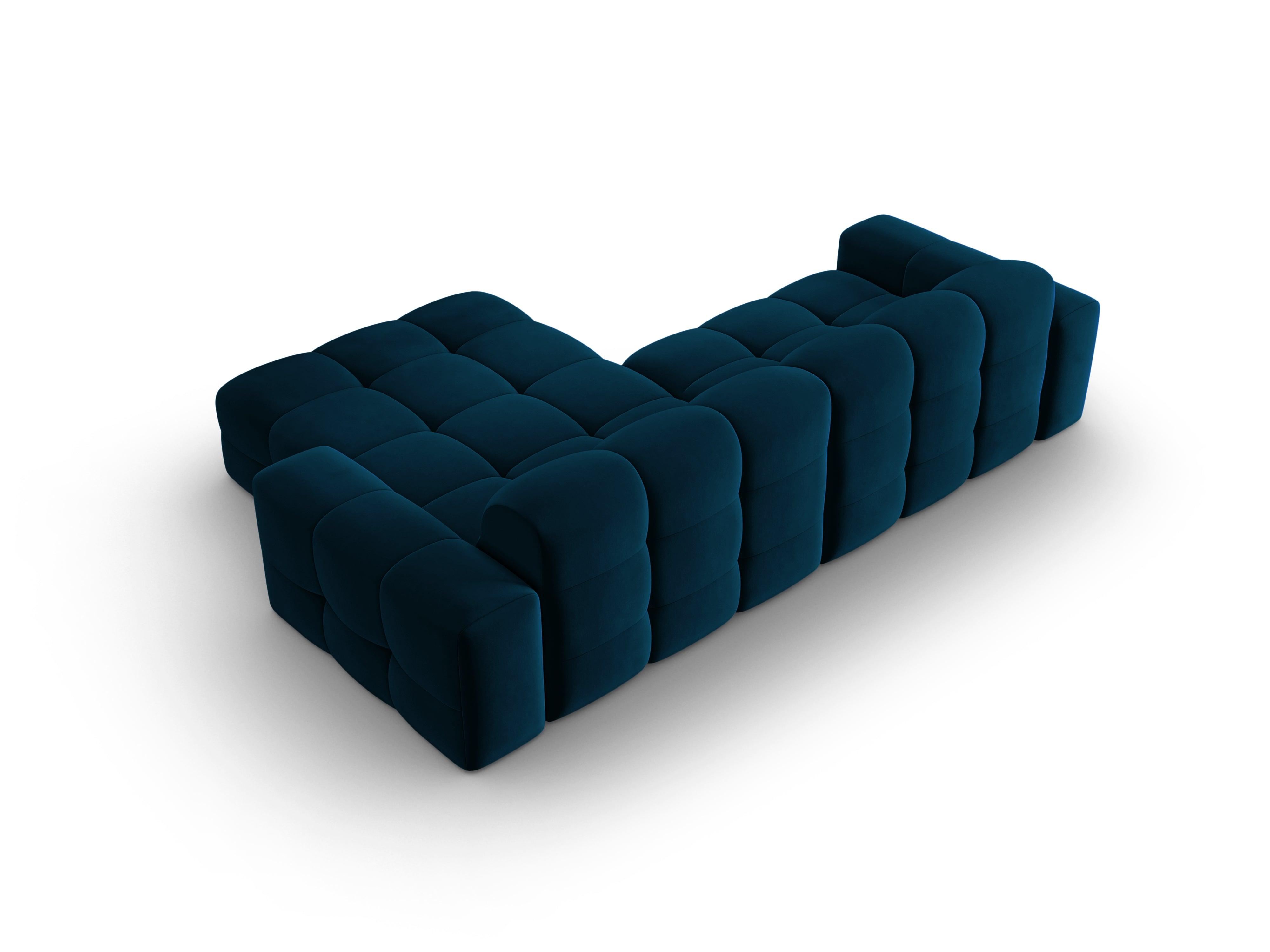 Narożnik prawostronny 4-osobowy KENDAL granatowy Micadoni Eye on Design