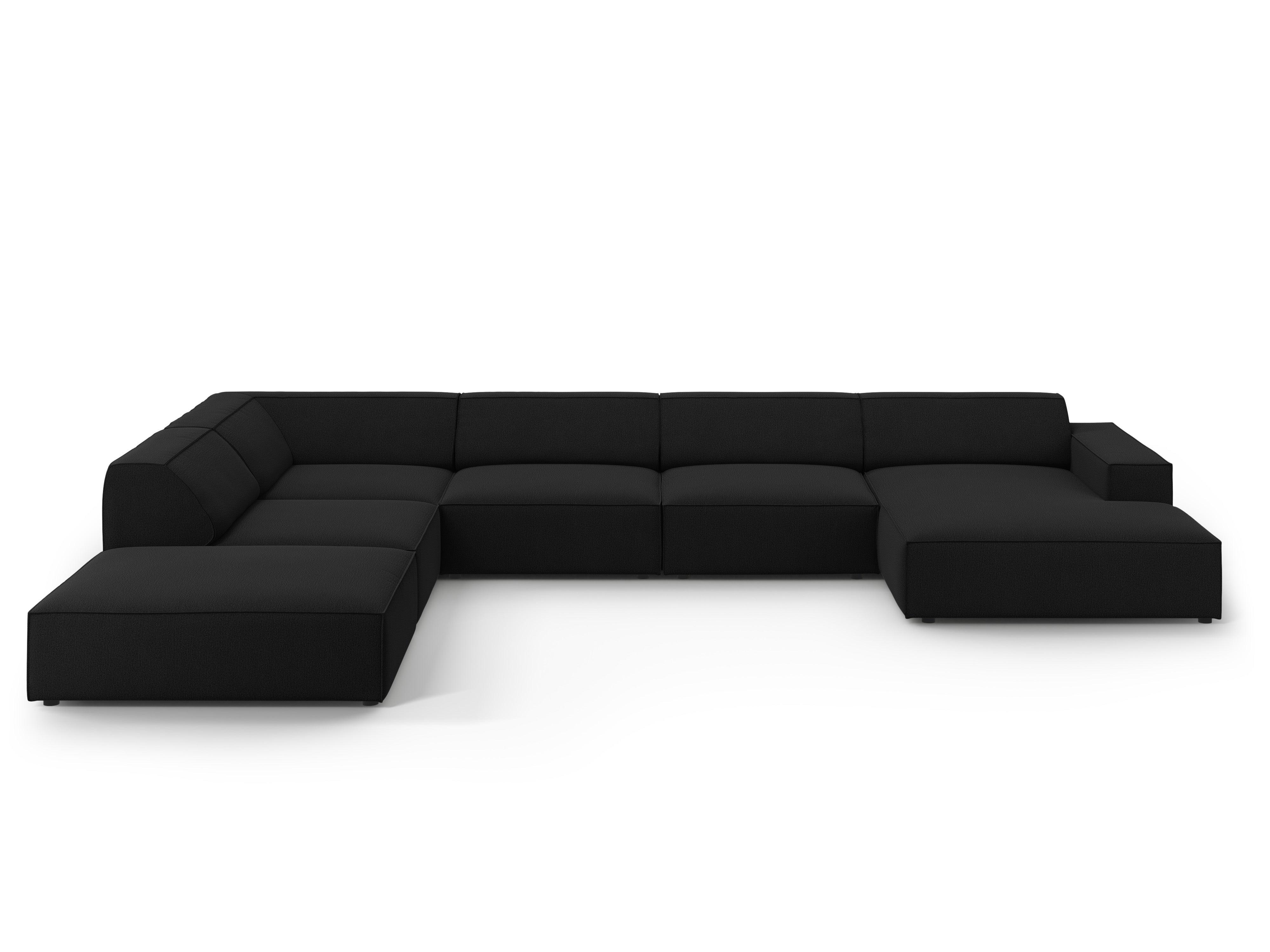 Sofa panoramiczna lewostronna JODIE czarny Micadoni Eye on Design
