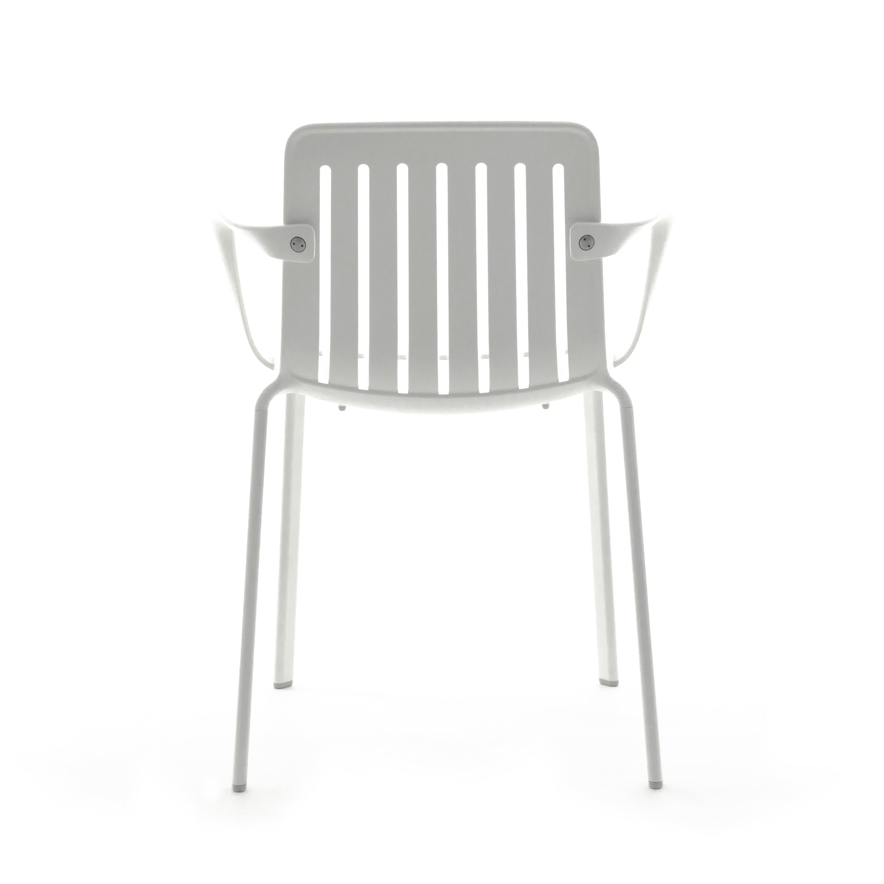 Krzesło zewnętrzne z podłokietnikami PLATO biały Magis Eye on Design