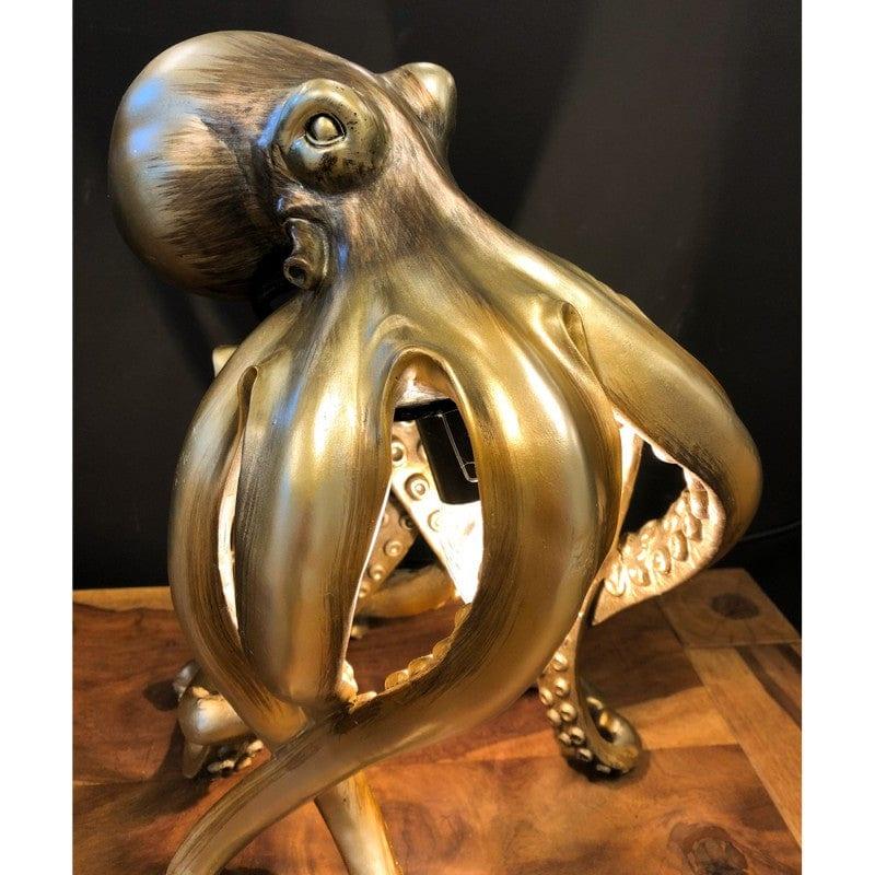 Lampa stołowa złota w kształcie ośmiornicy Kare Design Eye on Design