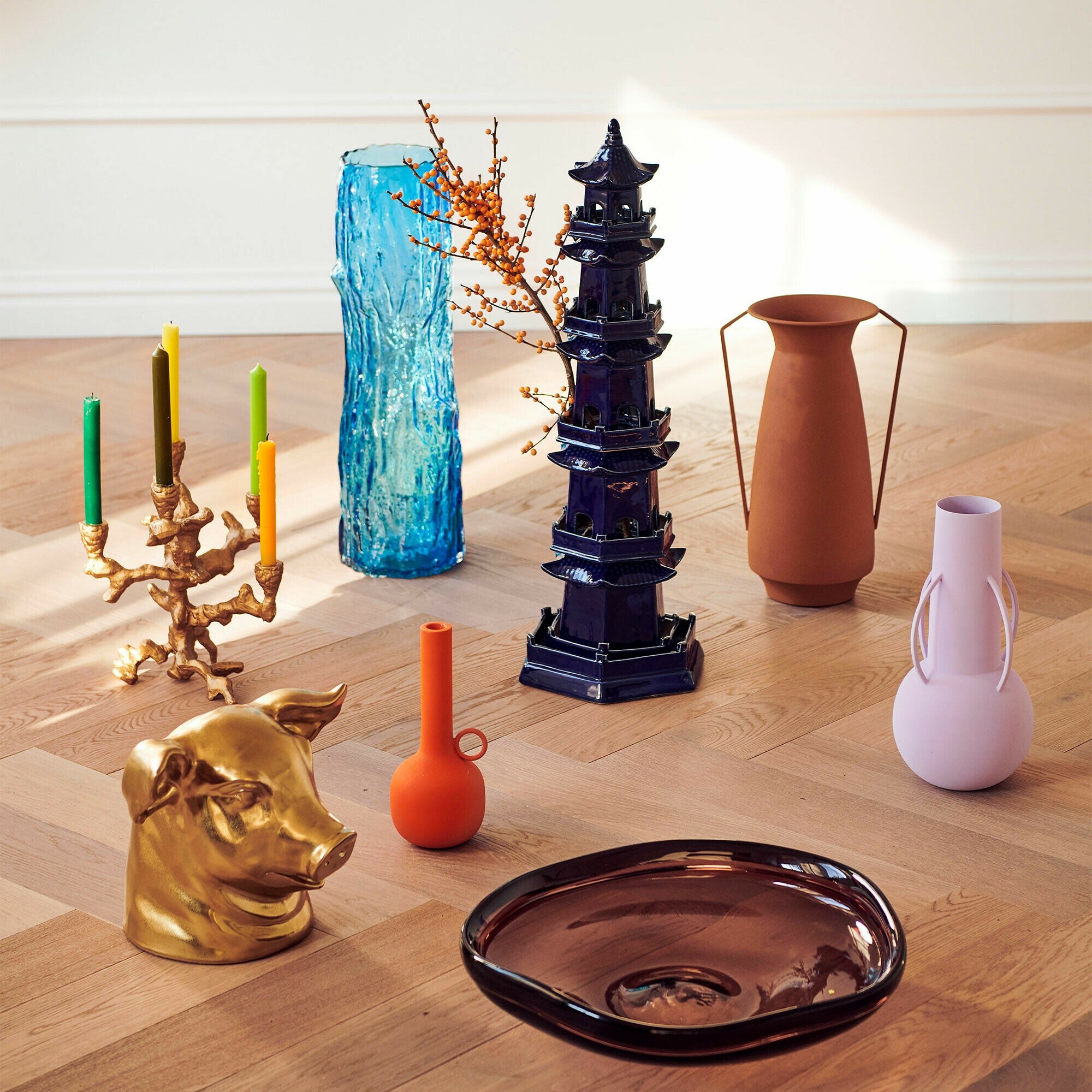 Wazon TREE LOG L niebieski Pols Potten Eye on Design