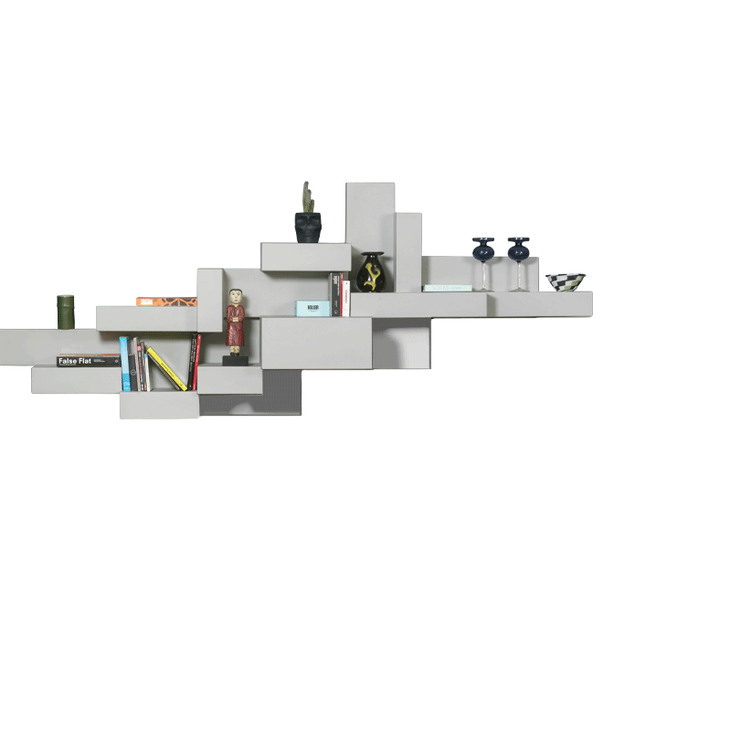 Półka na książki PRIMITIVE szary Qeeboo Eye on Design