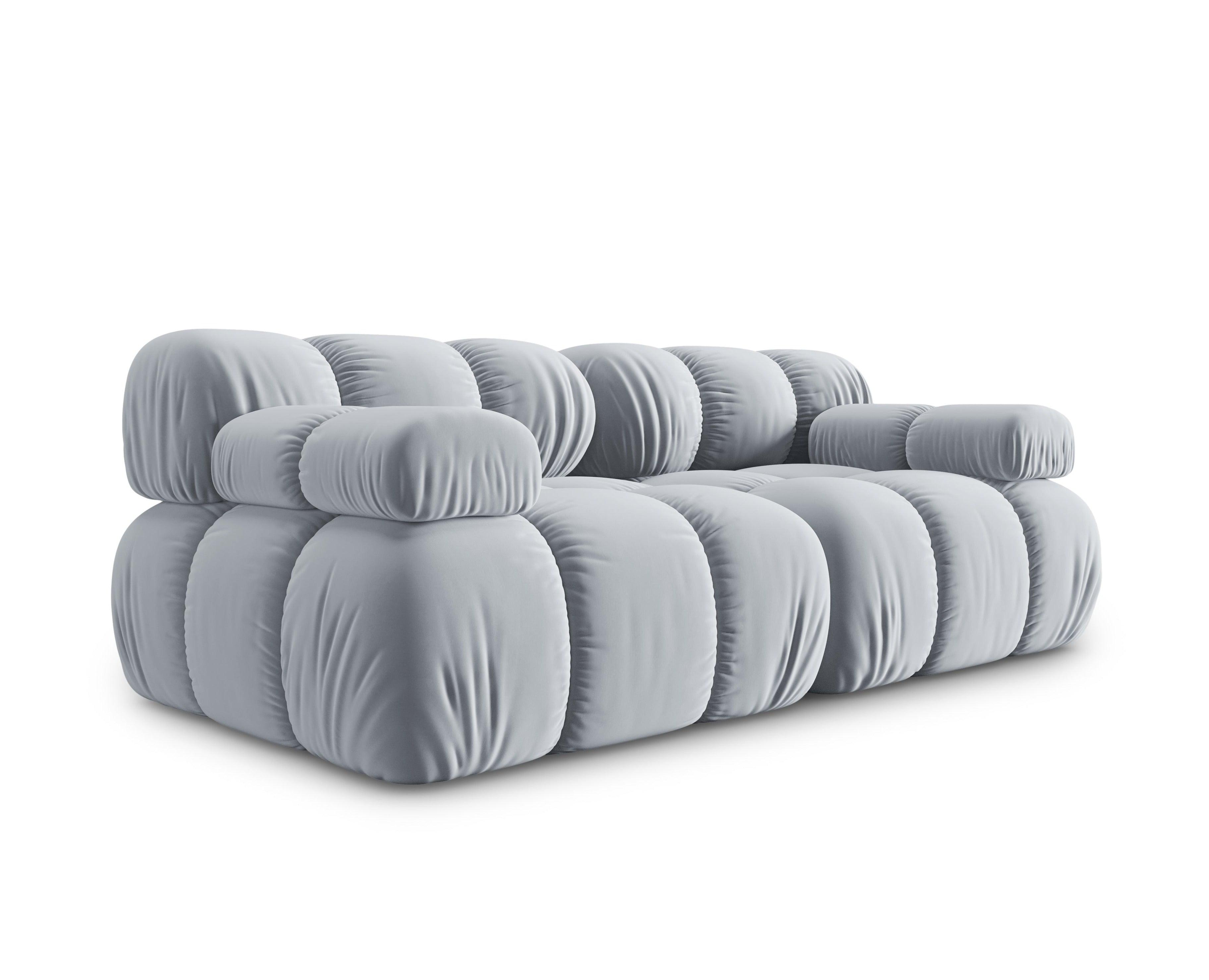 Sofa aksamitna 2-osobowa TROPEA jasnoniebieski Milo Casa Eye on Design