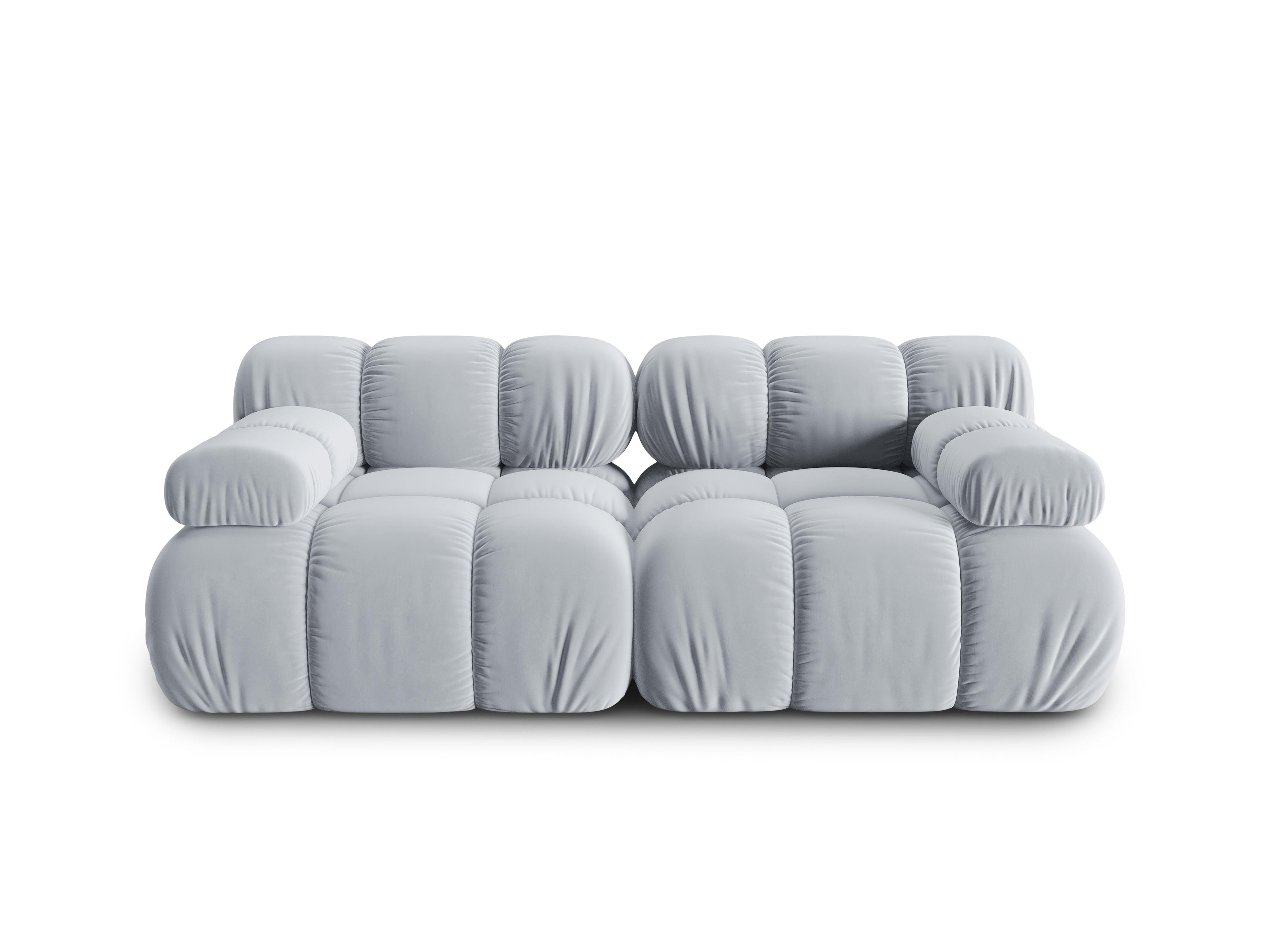 Sofa aksamitna 2-osobowa TROPEA jasnoniebieski Milo Casa Eye on Design