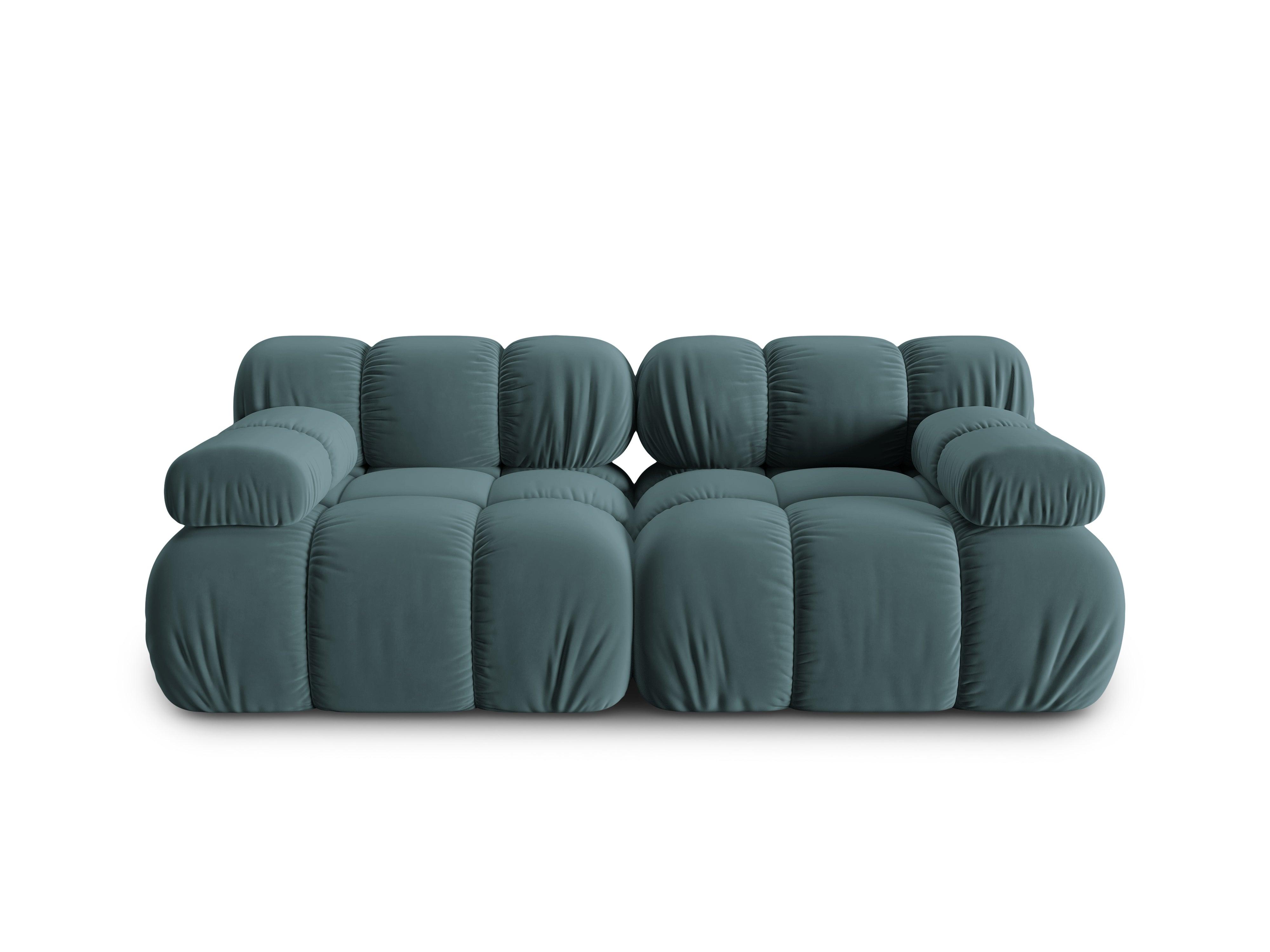 Sofa aksamitna 2-osobowa TROPEA petrol Milo Casa Eye on Design