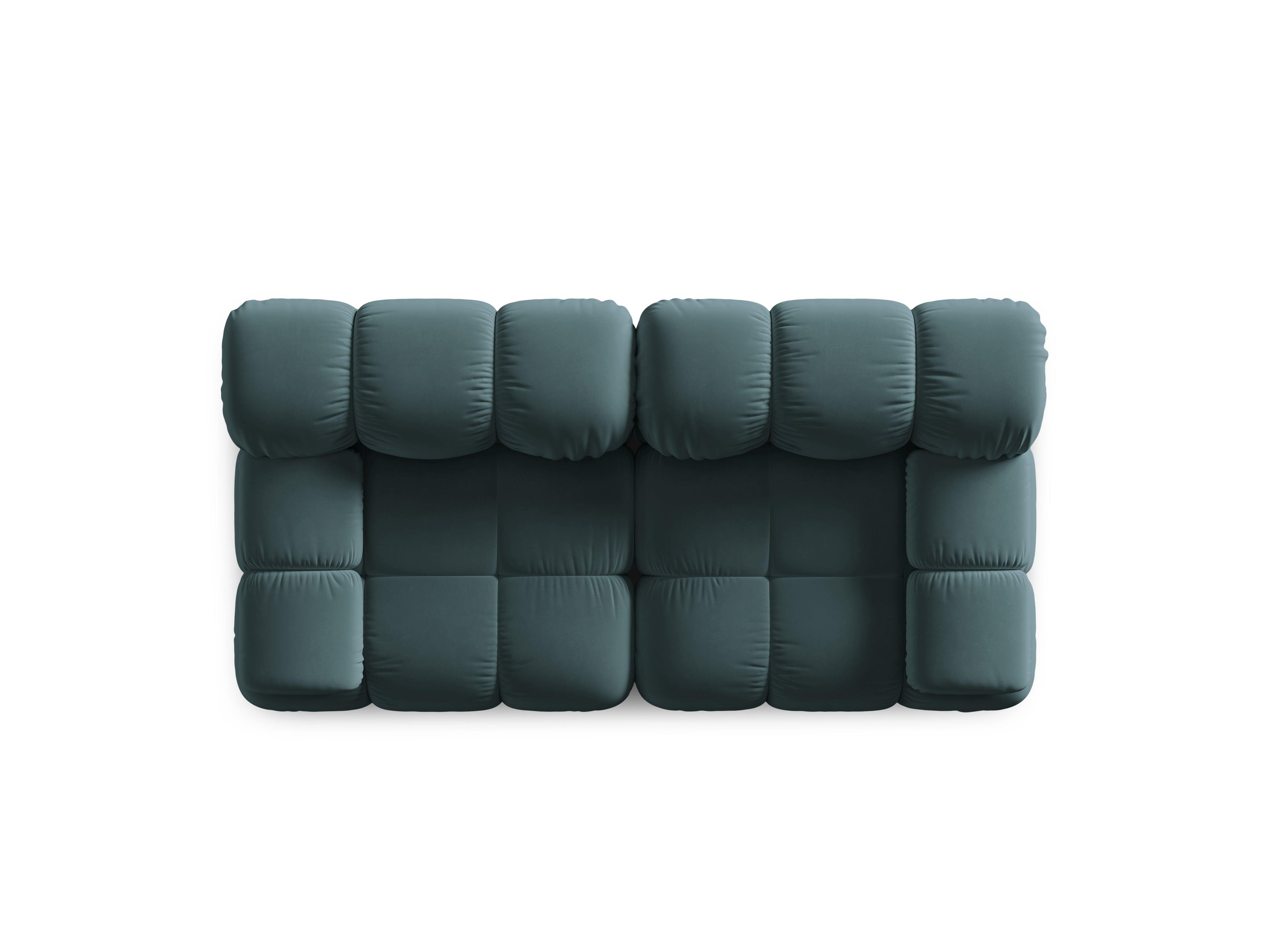 Sofa aksamitna 2-osobowa TROPEA petrol Milo Casa Eye on Design
