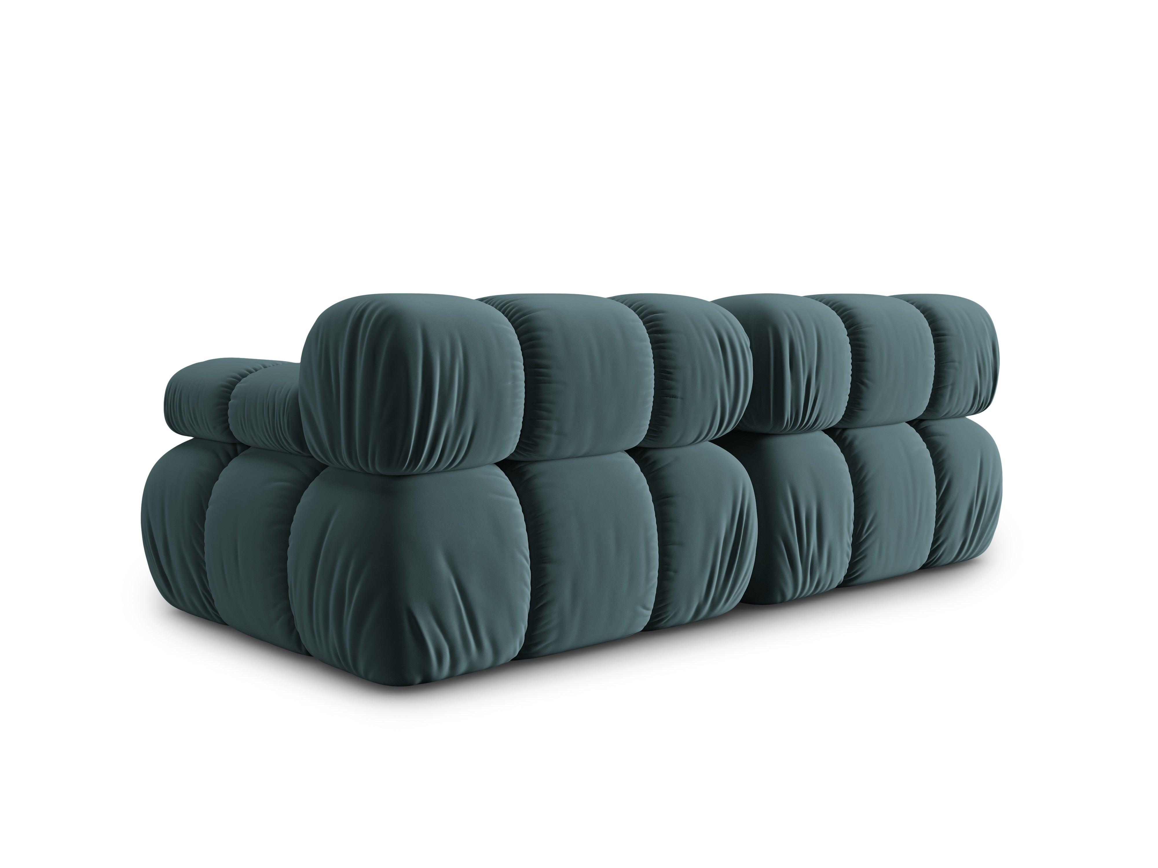 Sofa aksamitna 2-osobowa TROPEA petrol Milo Casa Eye on Design