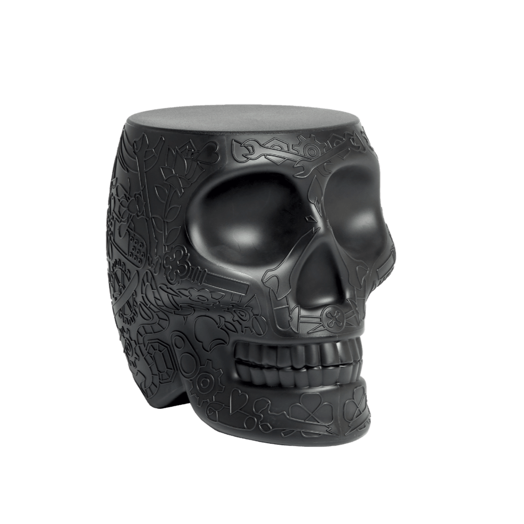 Stołek i stolik boczny MEXICO czarny Qeeboo Eye on Design