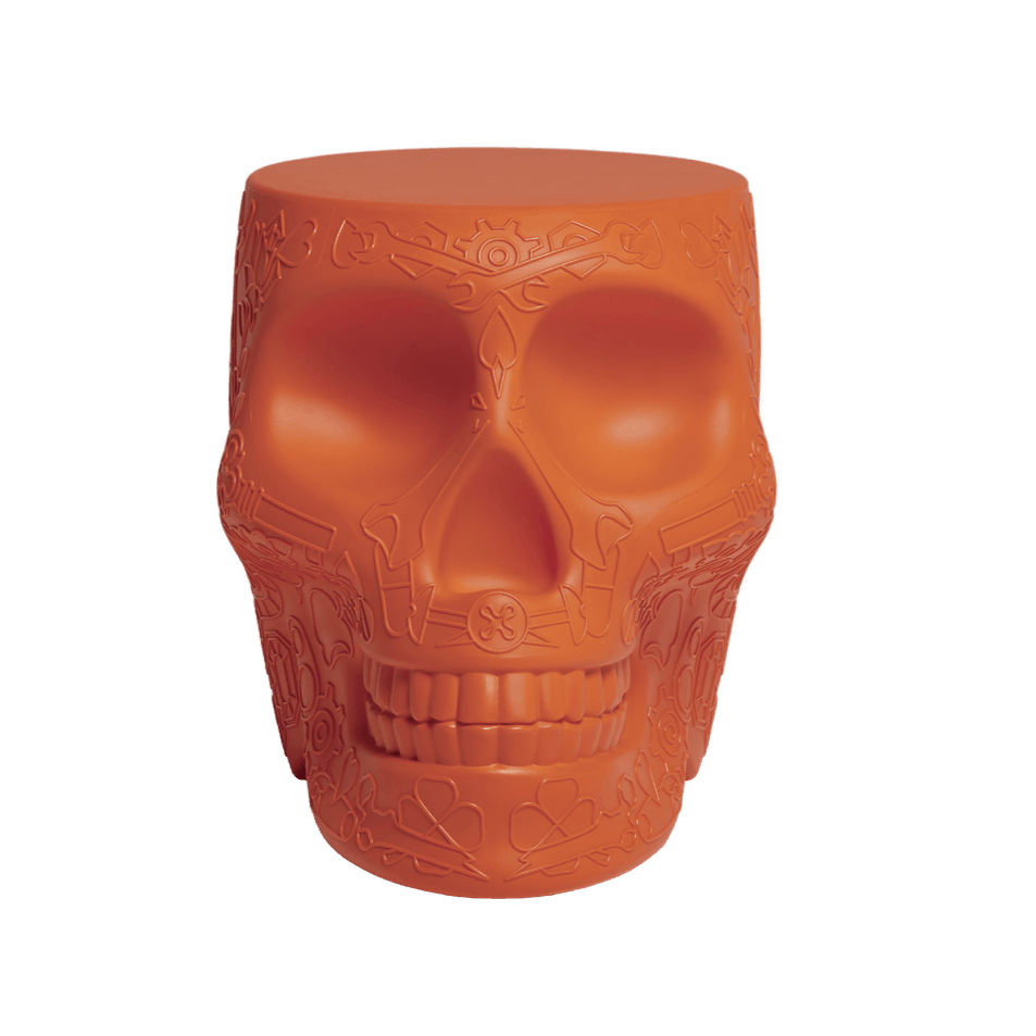 Stołek i stolik boczny MEXICO terakota Qeeboo Eye on Design