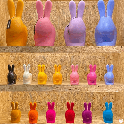 Stoper do drzwi RABBIT różowy Qeeboo Eye on Design