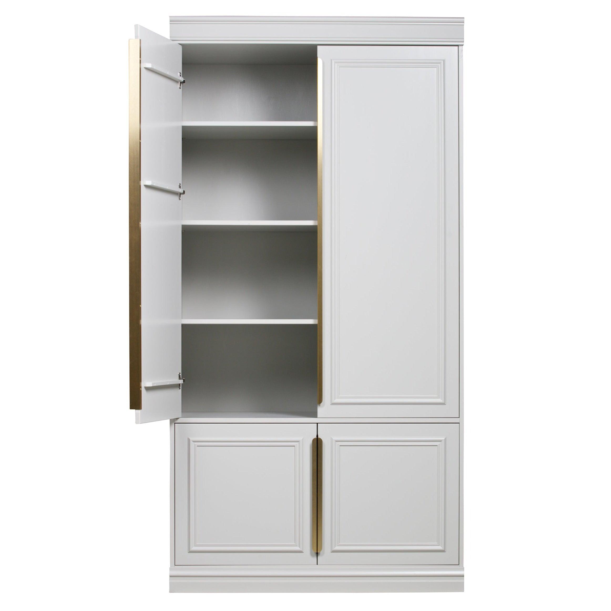 Szafa ORGANIZE jasnoszary z antycznym złotem Be Pure Eye on Design