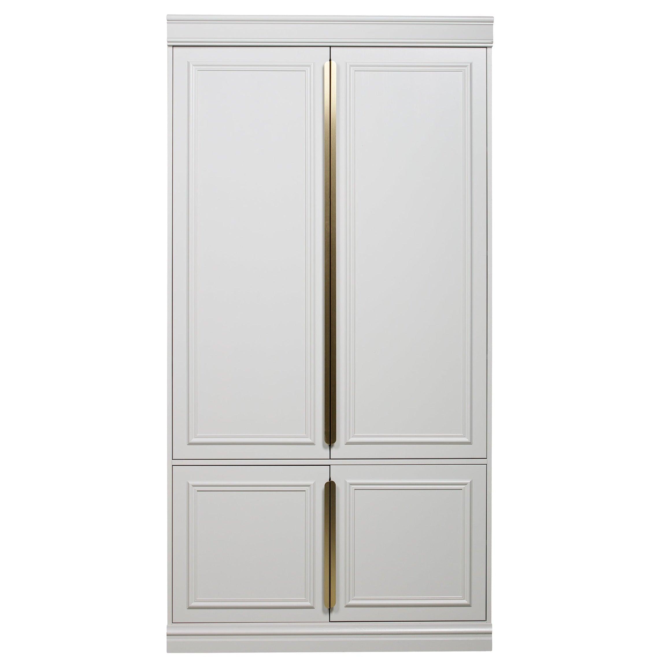 Szafa ORGANIZE jasnoszary z antycznym złotem Be Pure Eye on Design