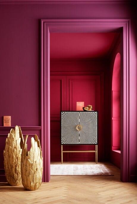 Szafka ELECTRO czarny ze złotymi detalami Kare Design Eye on Design