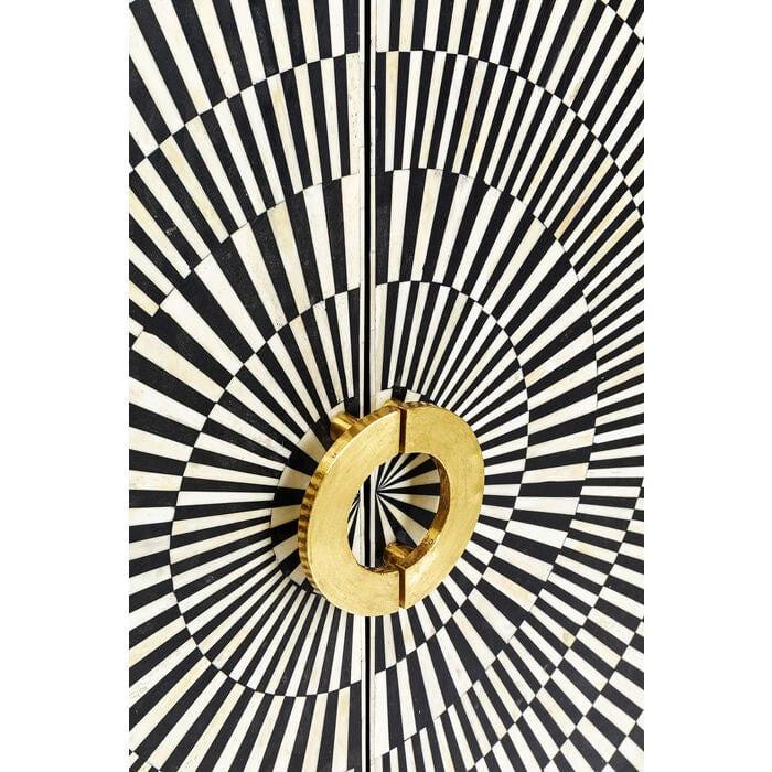 Szafka ELECTRO czarny ze złotymi detalami Kare Design Eye on Design