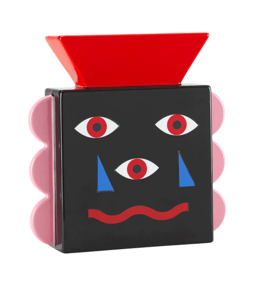 Wazon BEATIFUL FACE czarny Qeeboo Eye on Design