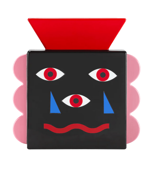 Wazon BEATIFUL FACE czarny Qeeboo Eye on Design