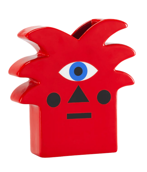 Wazon RED PALM czerwony Qeeboo Eye on Design