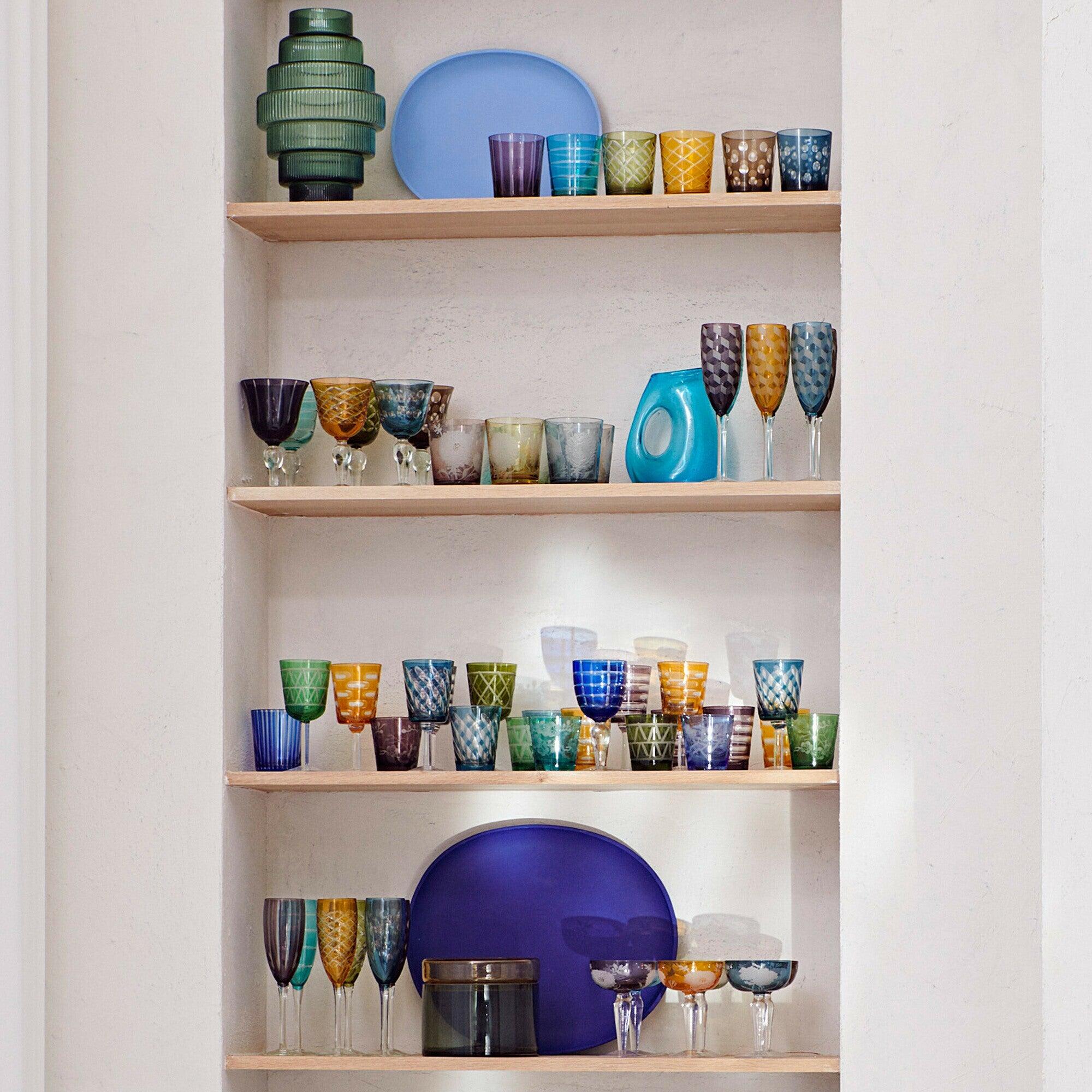 Zestaw kieliszków do szampana BLOCKS kolorowy Pols Potten Eye on Design