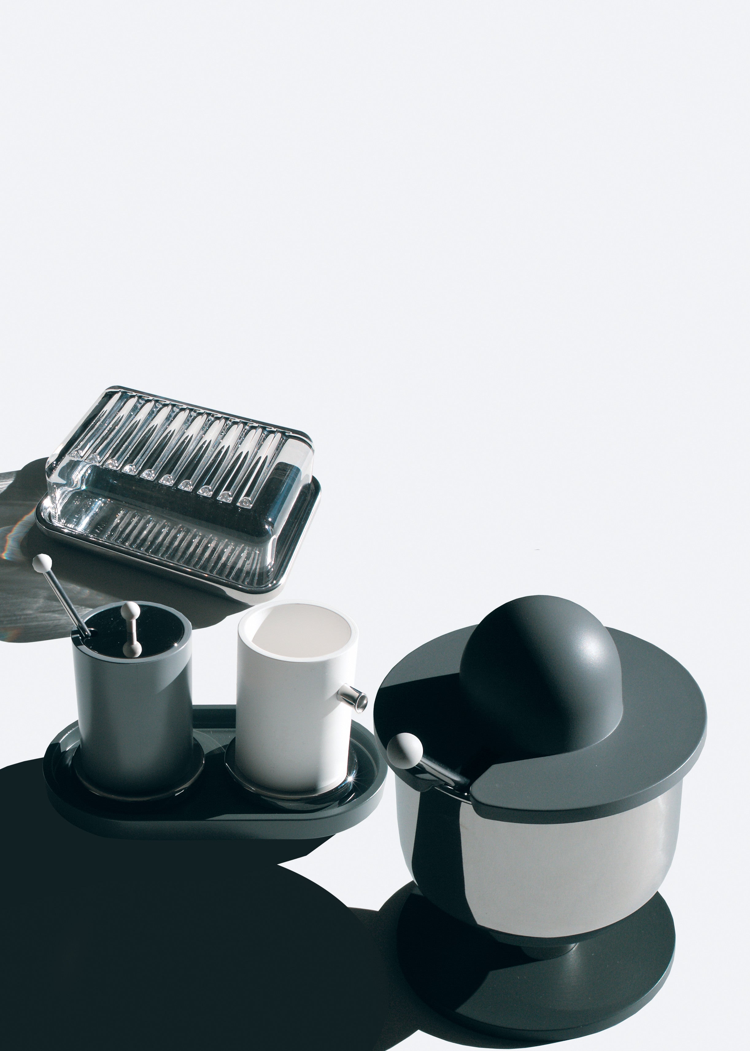 Boterdoos ES03 staal en glas