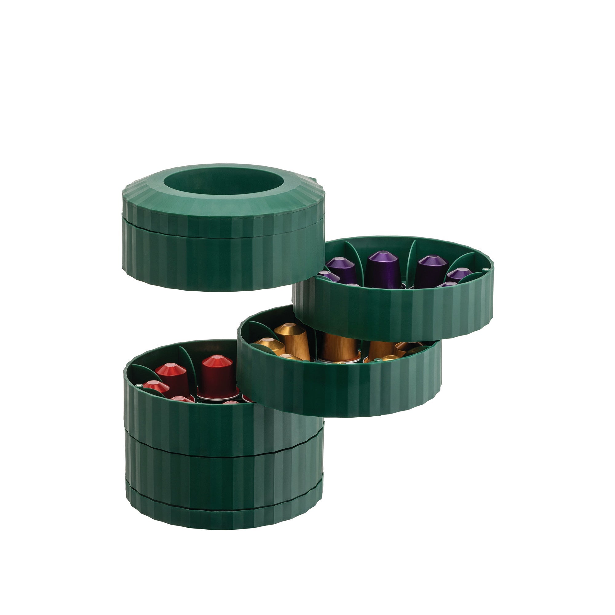 Green coffee capsule container
