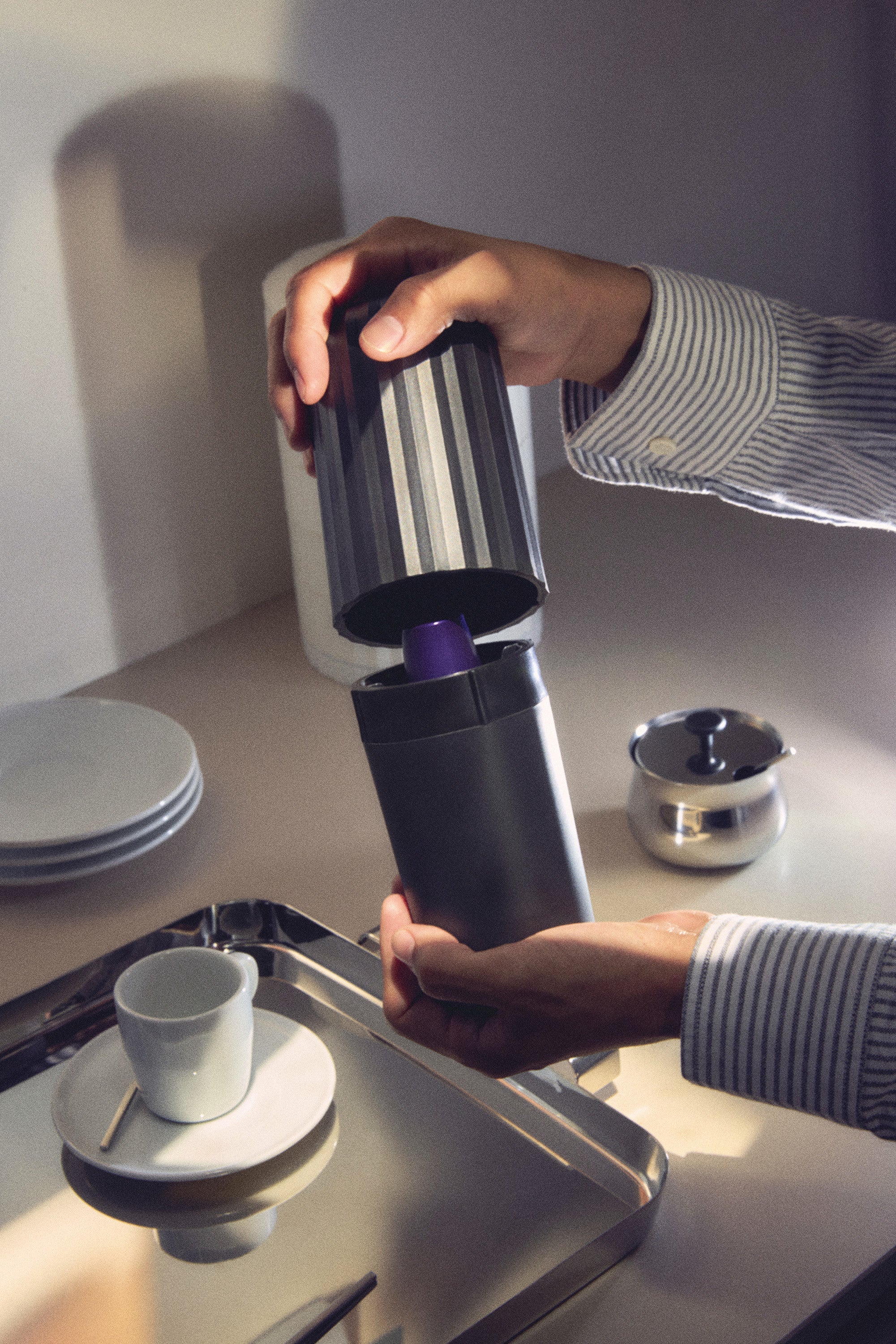 Black Capsian Recycling -Gerät