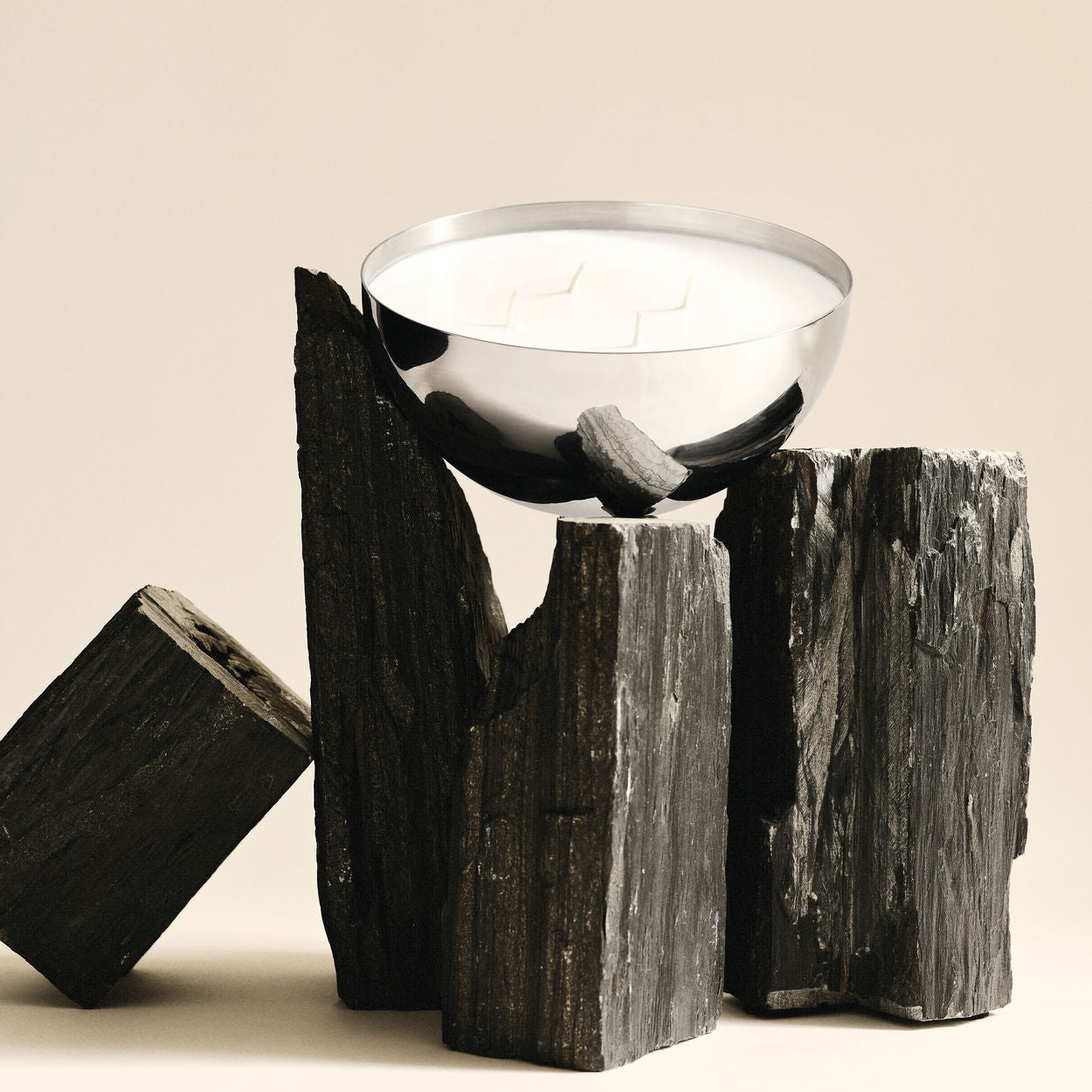 Kerzenbehälter ROCC Edelstahl