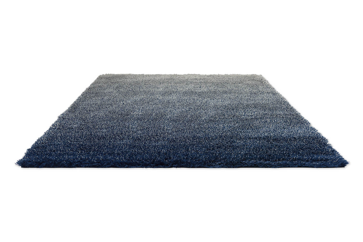 Teppich SHADE HIGH grau-blau mit langem Flor