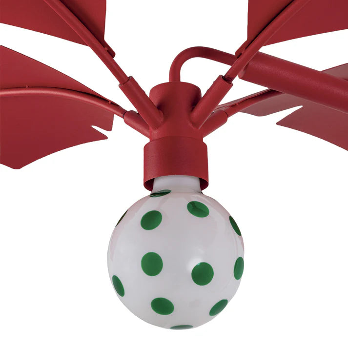 Stehlampe Bogen LA PALMA rot