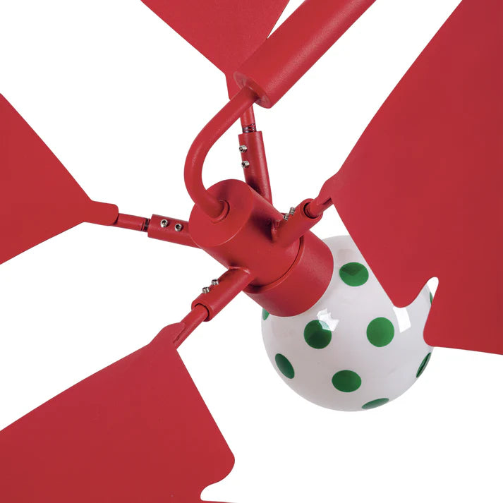 Stehlampe Bogen LA PALMA rot