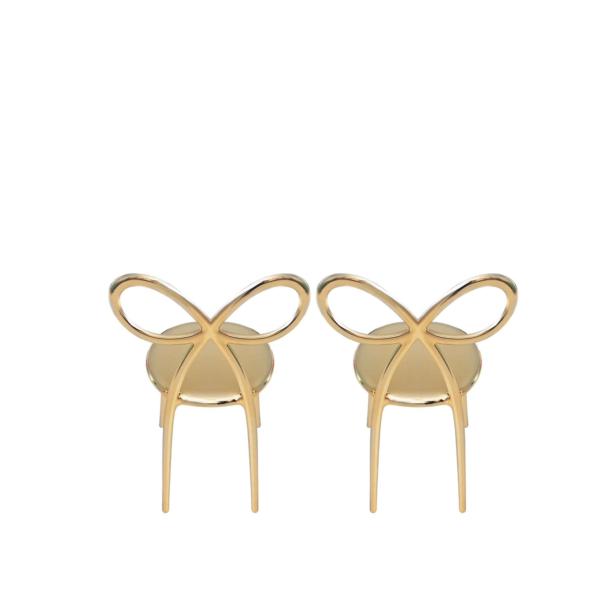 Set van 2 RIBBON stoelen goud