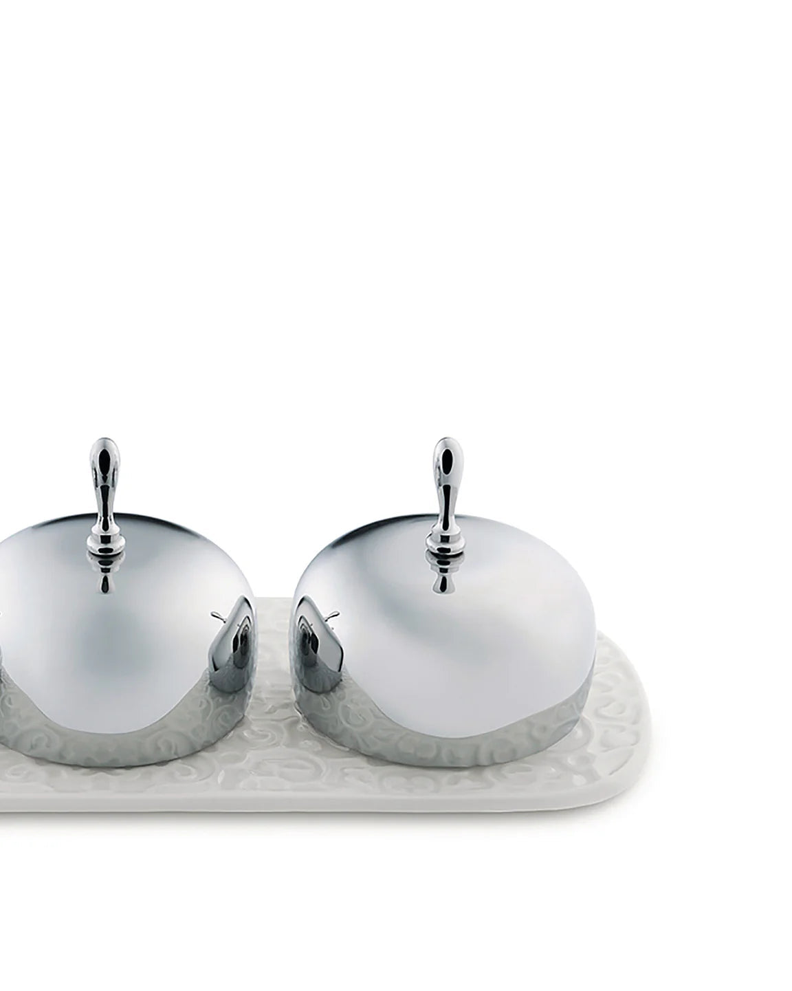 Jamkommen DRESSED porselein en roestvrij staal