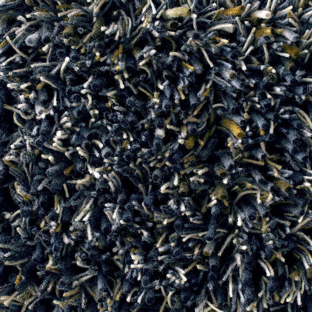 Vloerkleed met lange haren SPRING marineblauw