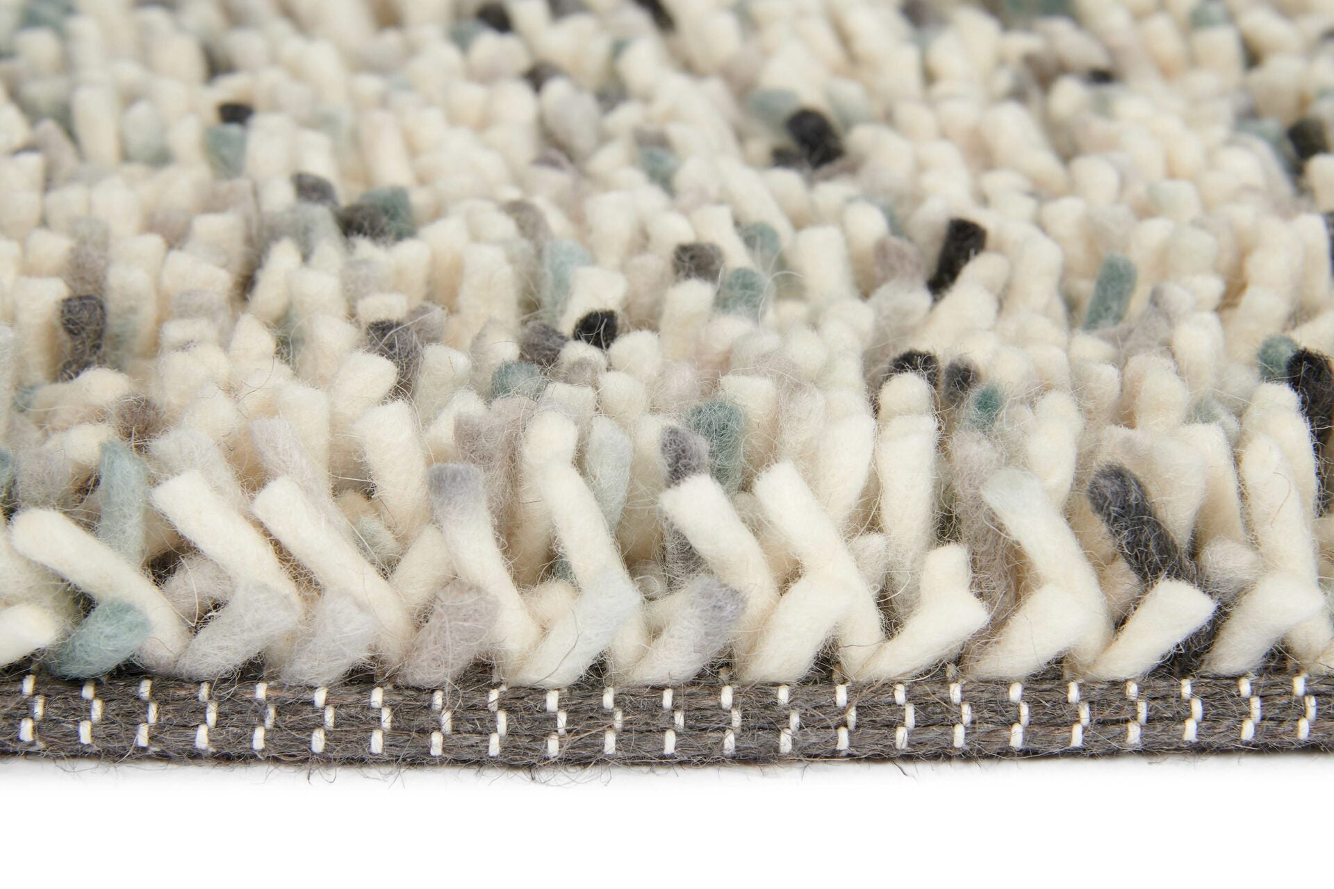 POP ART rug in blue-gray with long pile