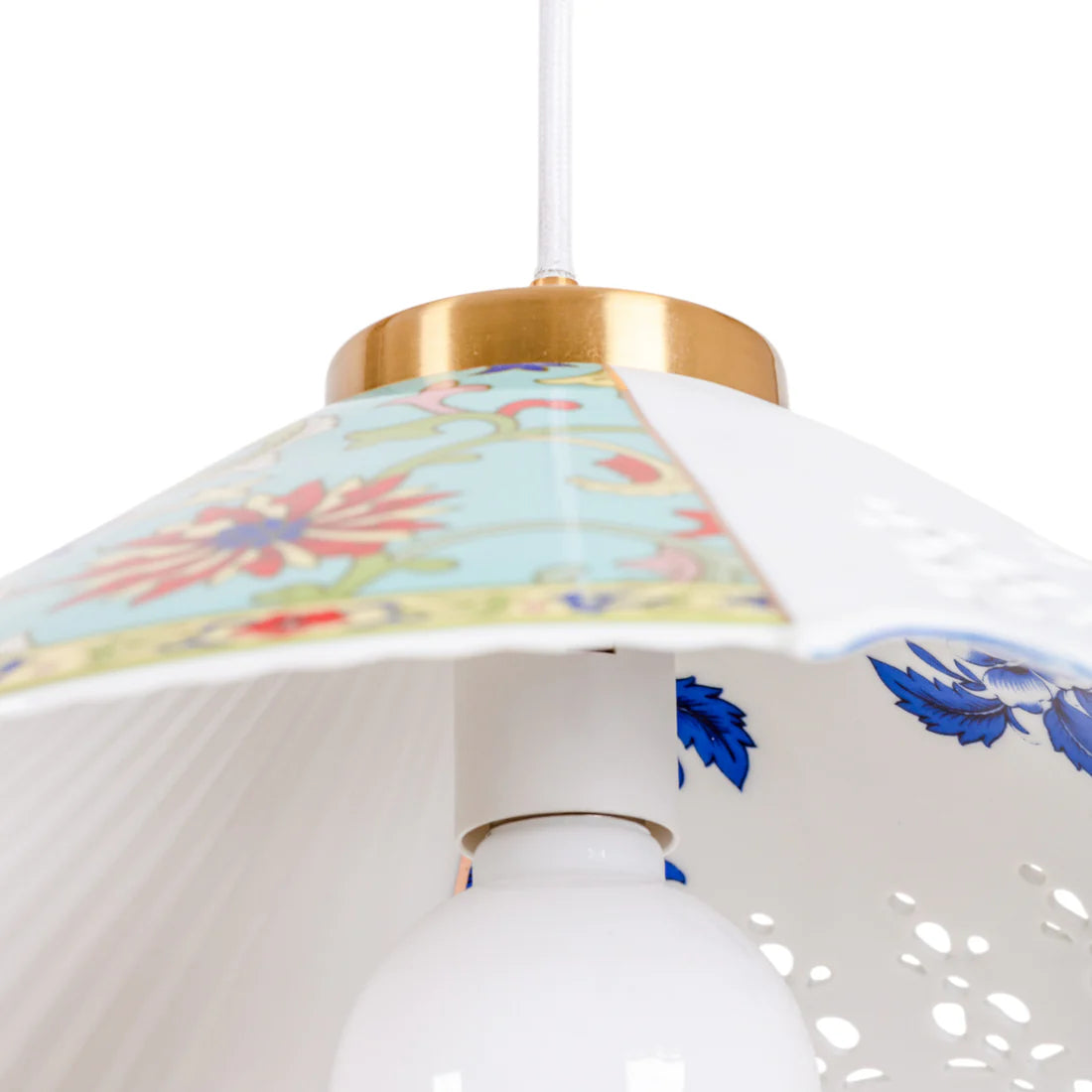 Lampa wisząca HYBRID VERPIRA biała porcelana