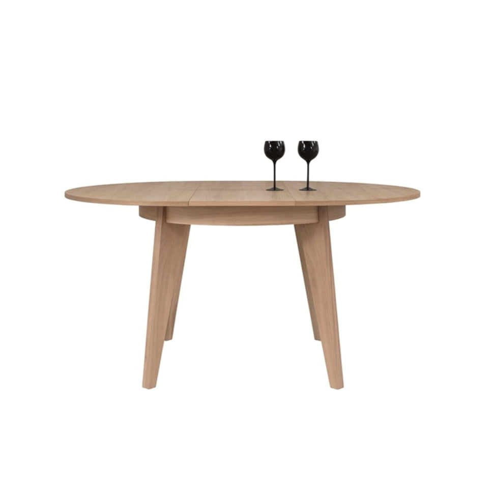 Runder ausziehbarer Tisch SENALES aus Eichenholz