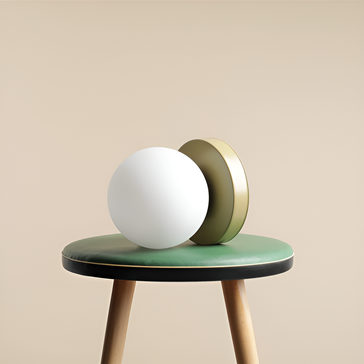 Pistachio ball table lamp