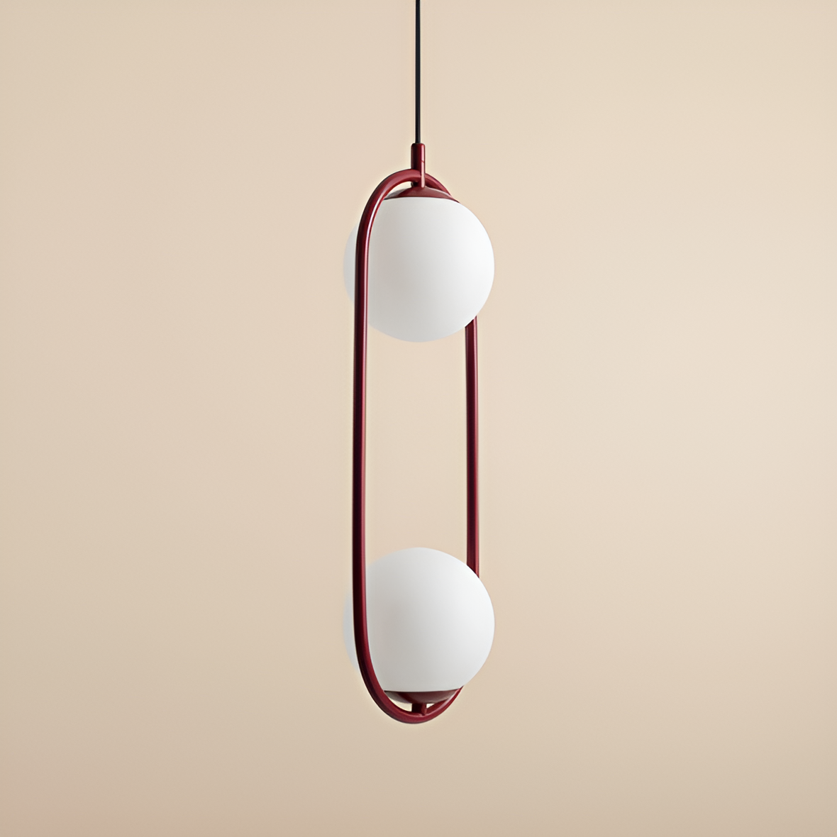 Hängelampe RIVA DUO burgund