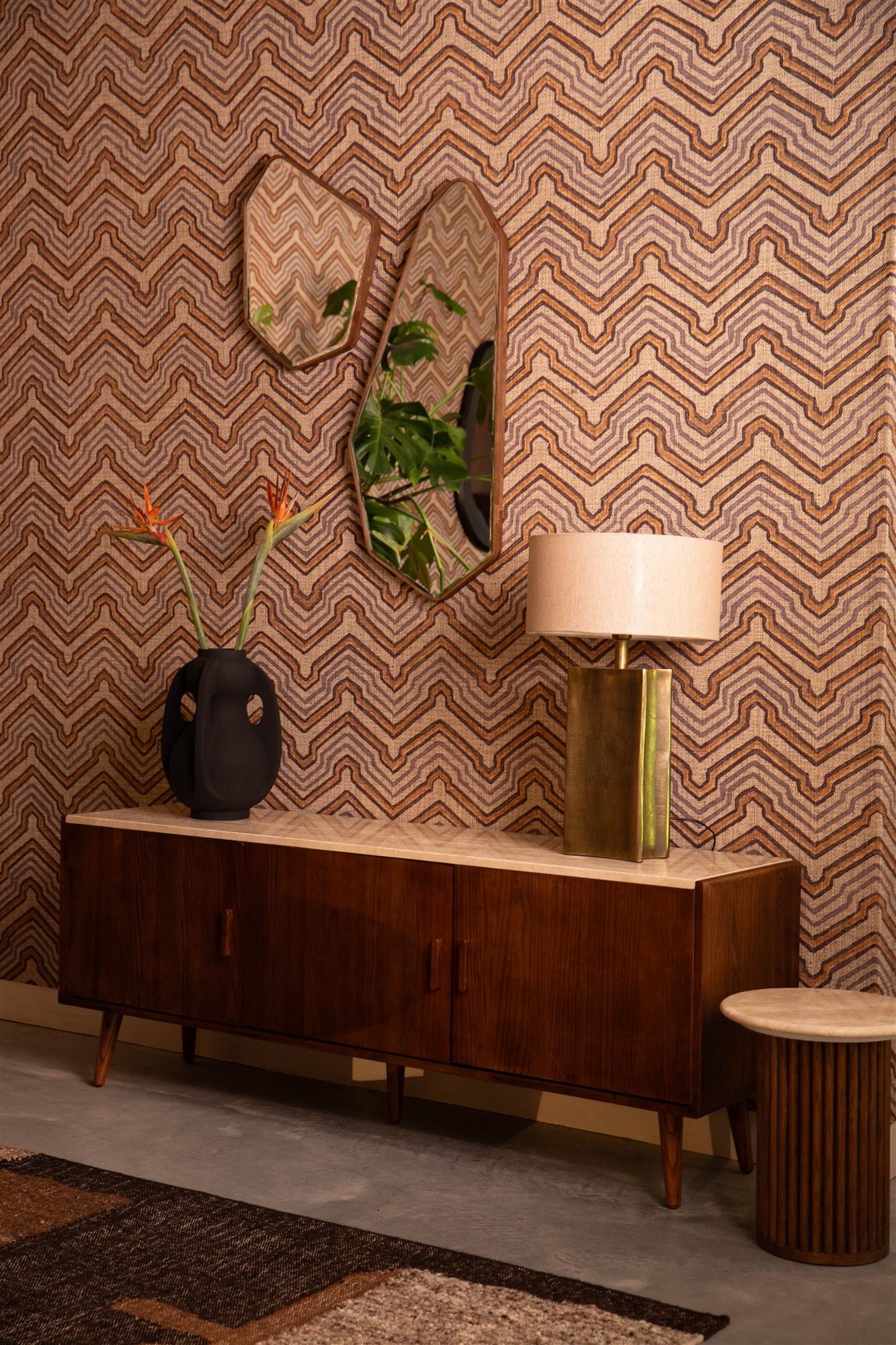 Lustro BASIL rubberhout