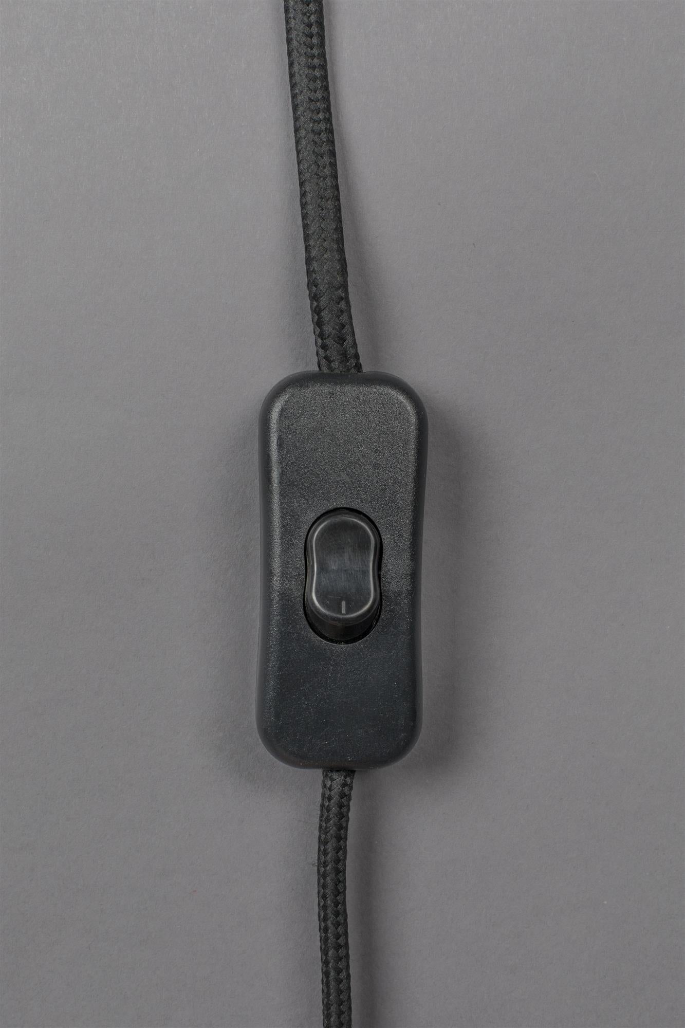 Yalal beige Tischlampe mit einer schwarzen Basis