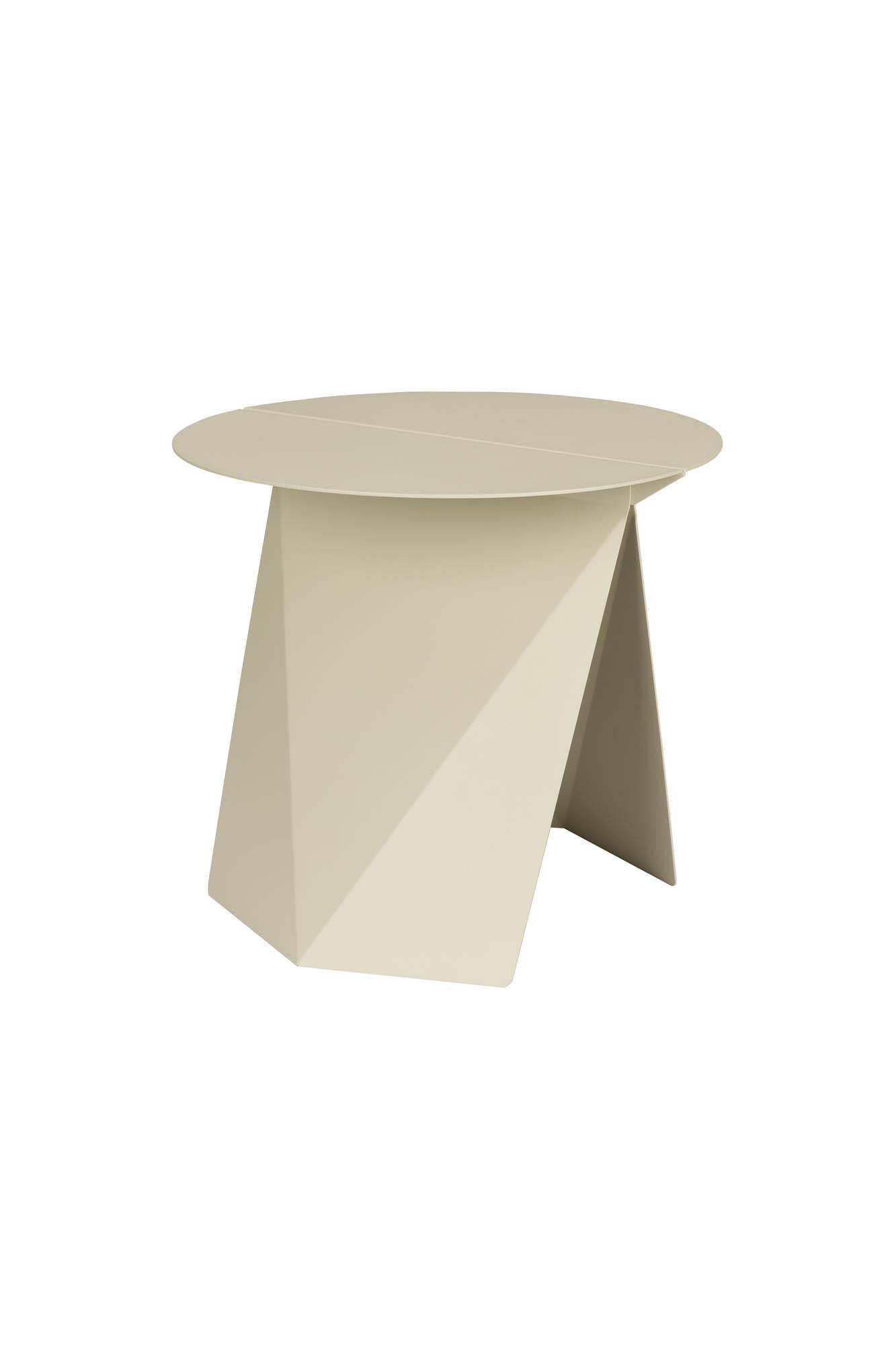 Beige FOLDY bijzettafel