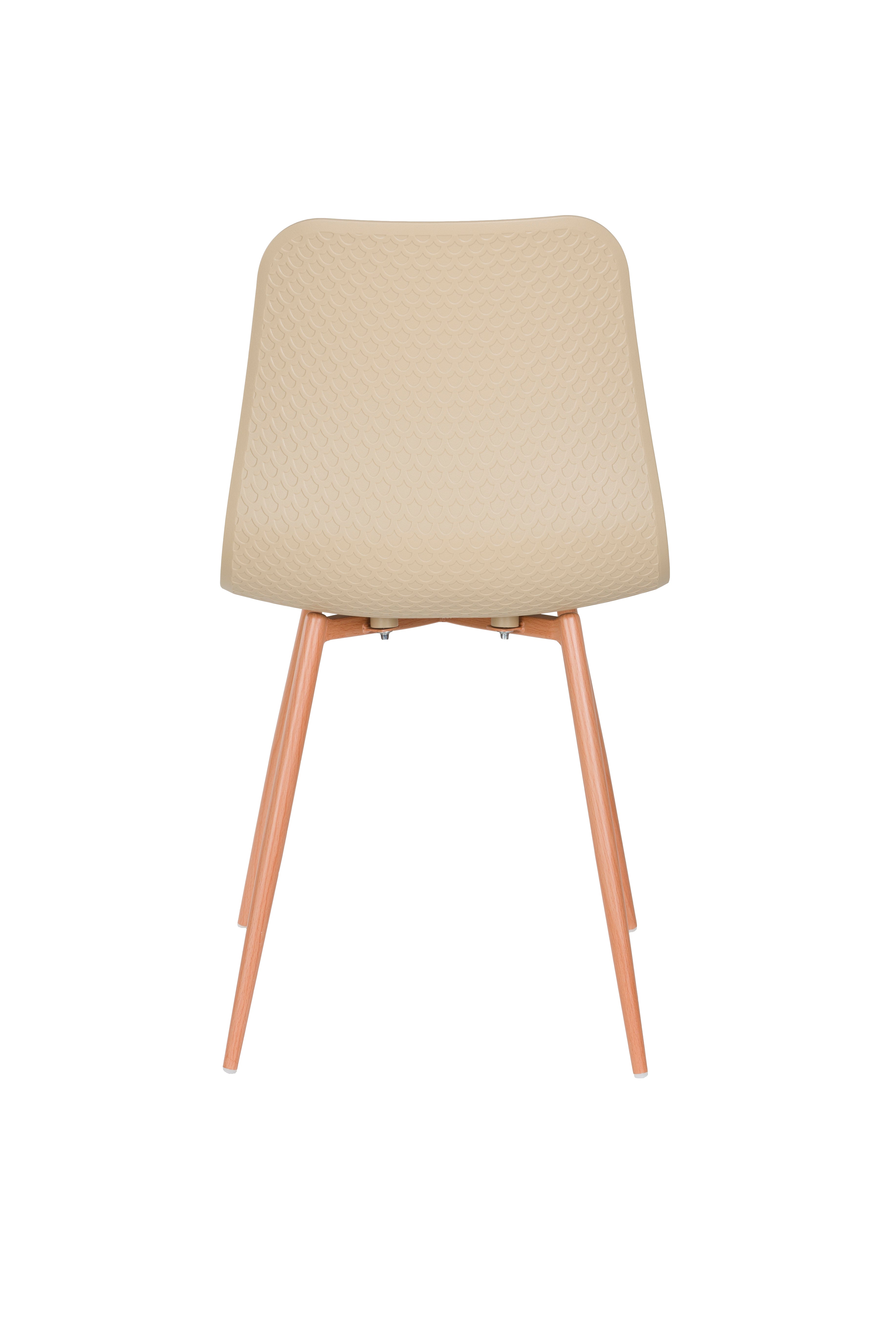 LEON chair beige with wooden base